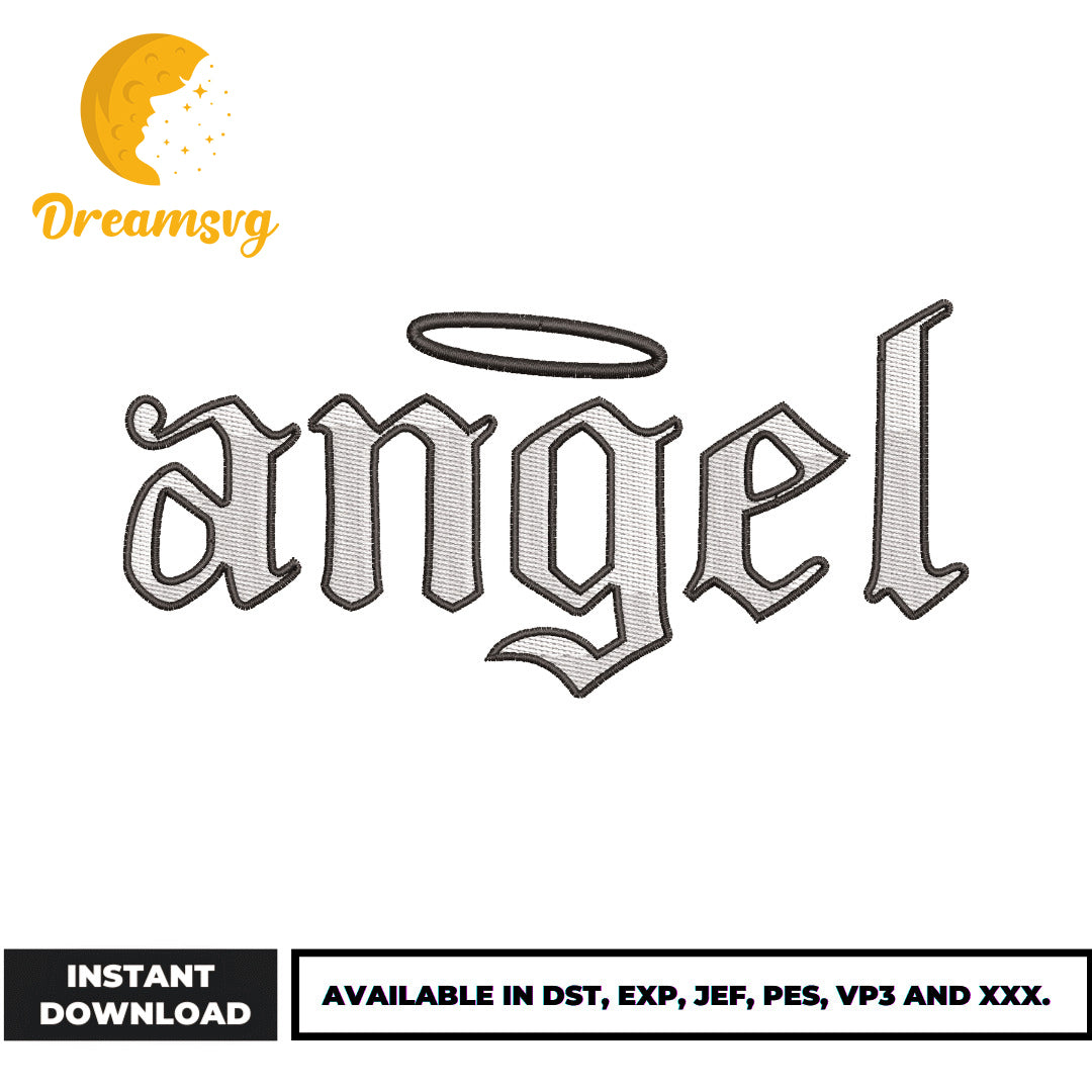 Angel embroidery design – DreamSVG Store