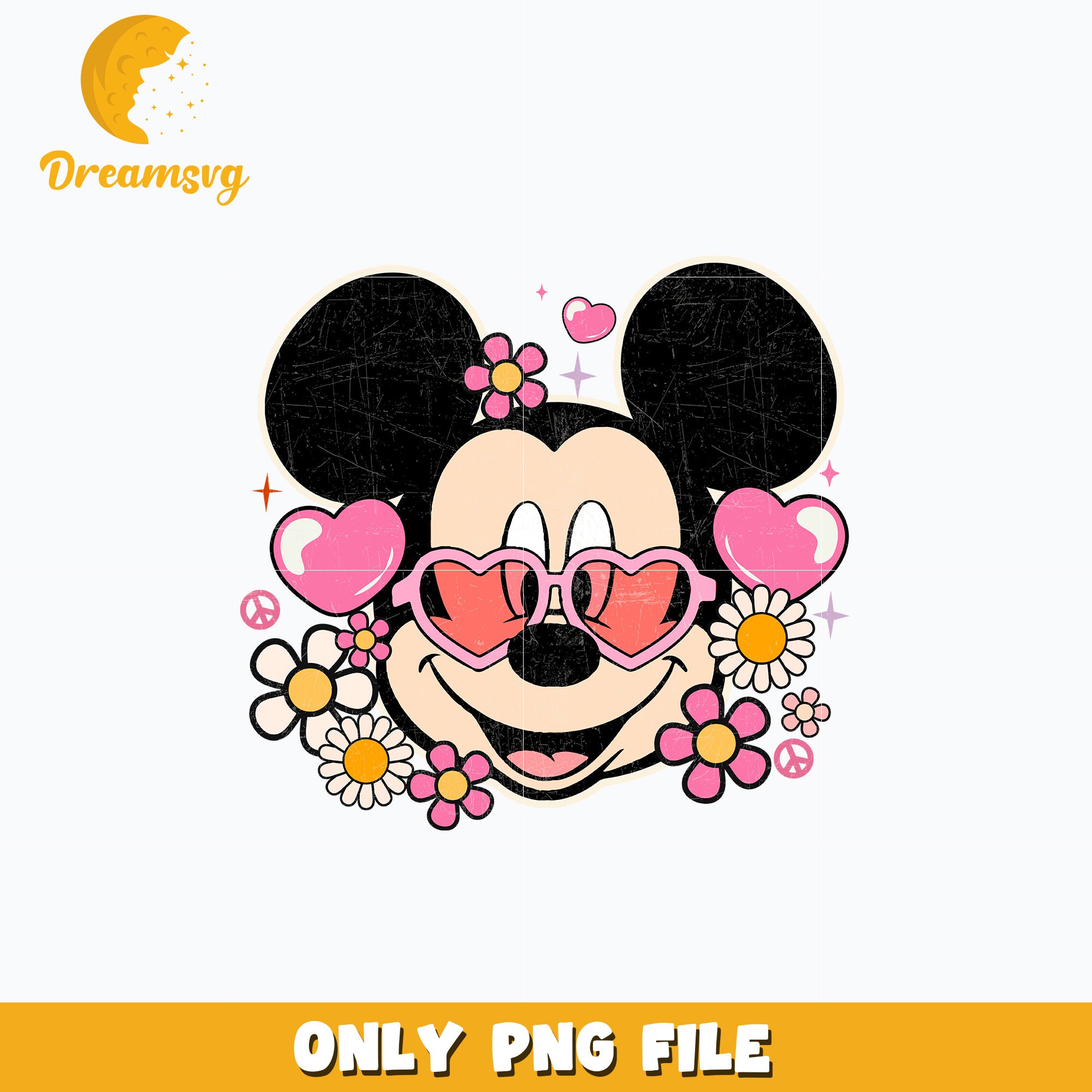 Mouse And Friends Disney Valentine's Day Sublimation PNG