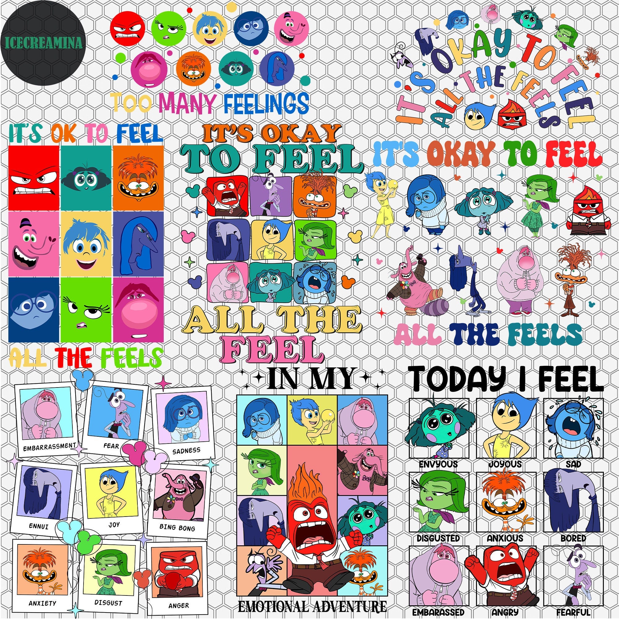 Quotes Png, Inside Out 2 Character Png bundle – DreamSVG Store