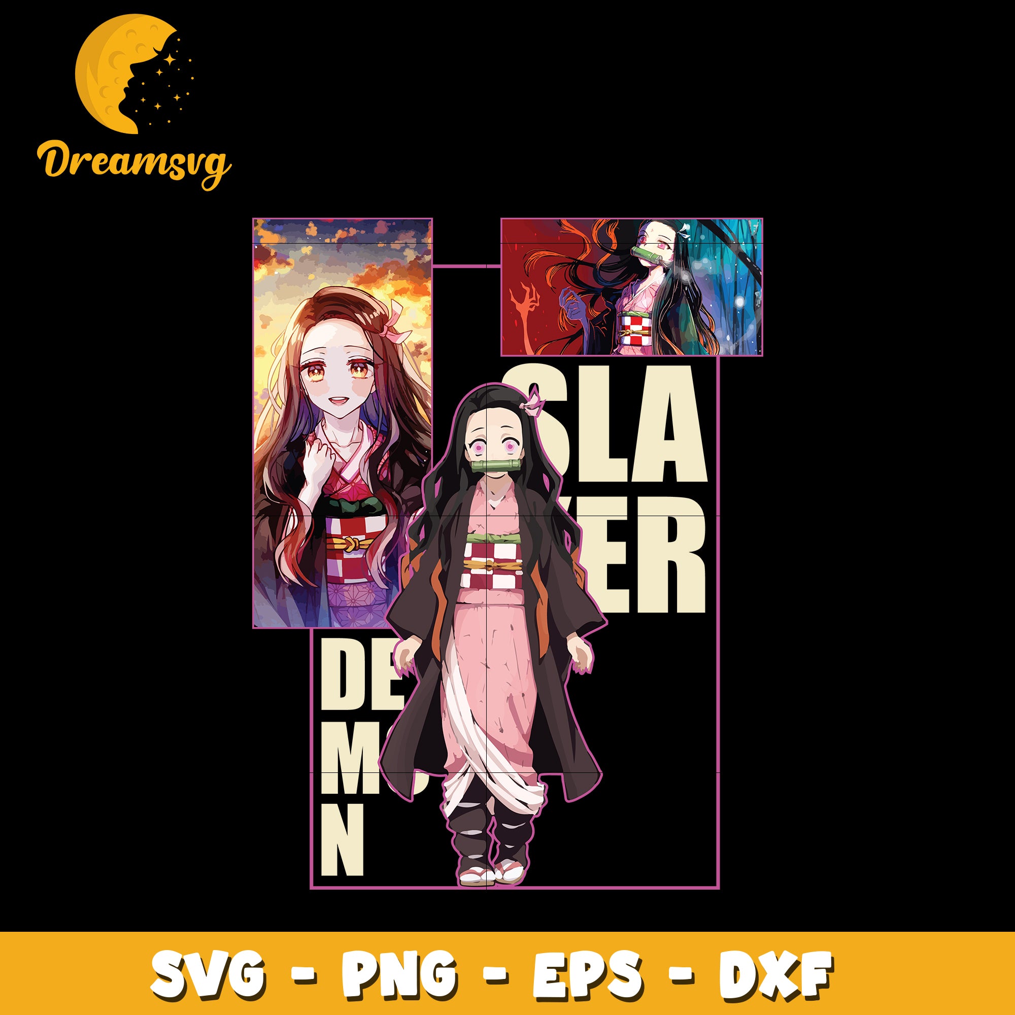 Demon slayer Nezuko cute Svg, Anime Svg, Kimetsu no Yaiba Svg – DreamSVG  Store