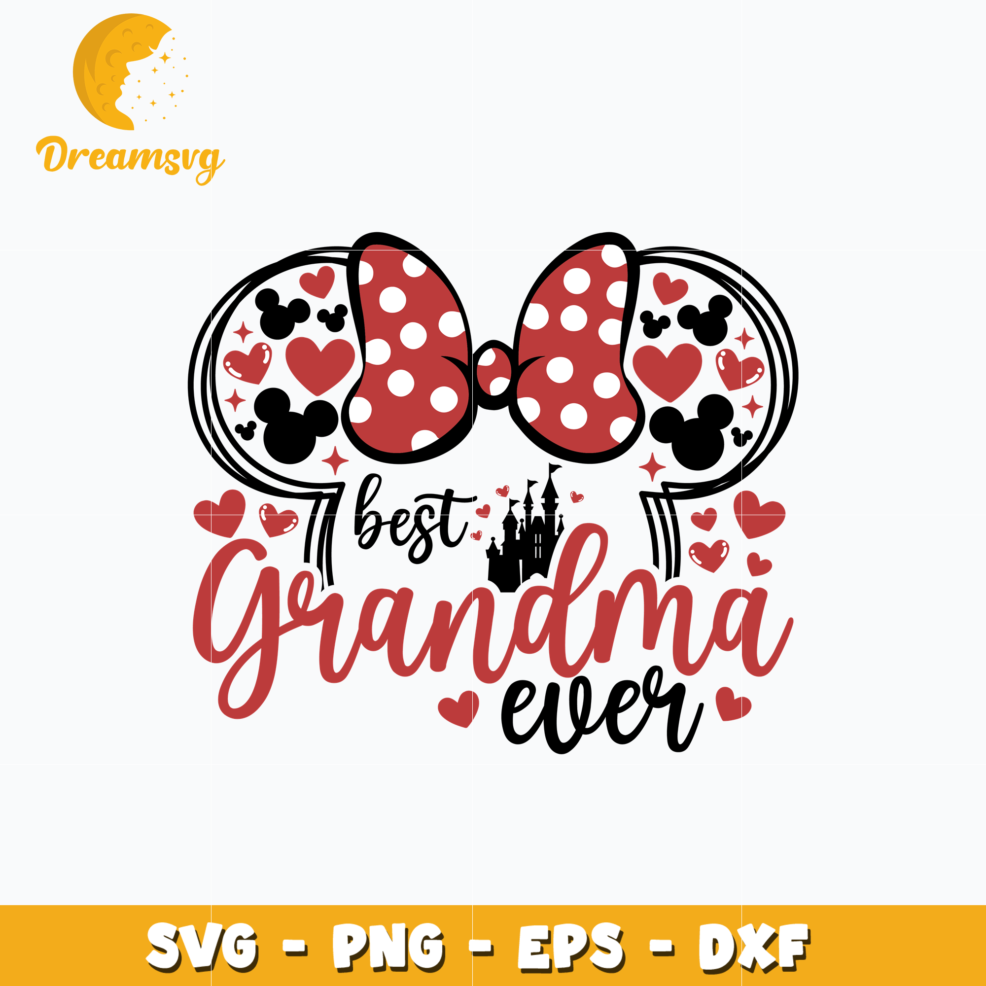 Minnie head best grandma ever svg DreamSVG Store