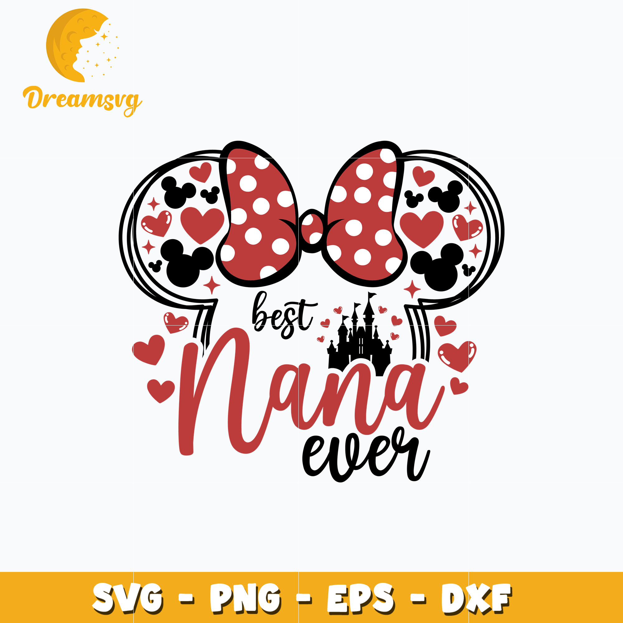 Minnie head best nana ever svg – DreamSVG Store