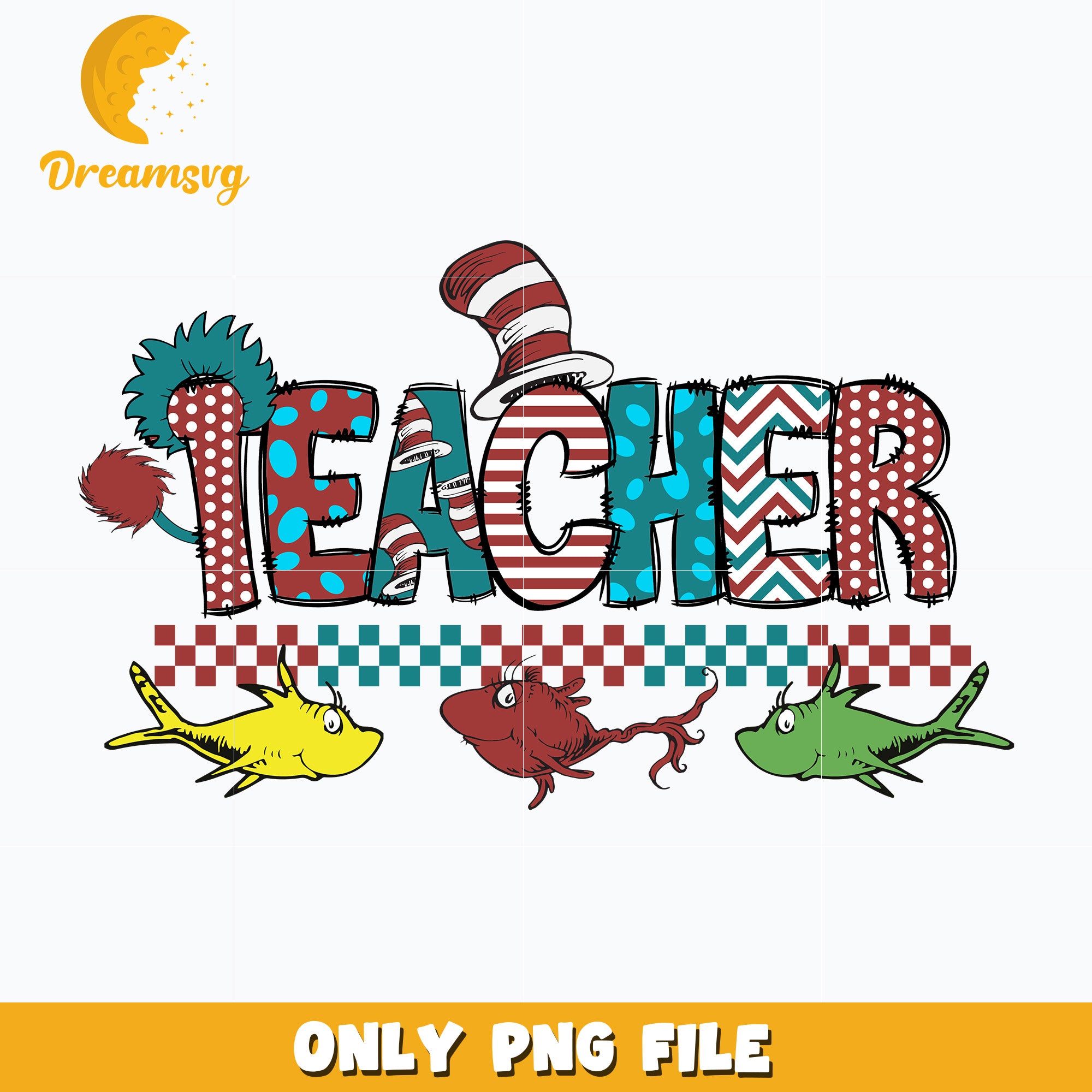 Dr Seuss Friends Teacher Png – Dreamsvg Store