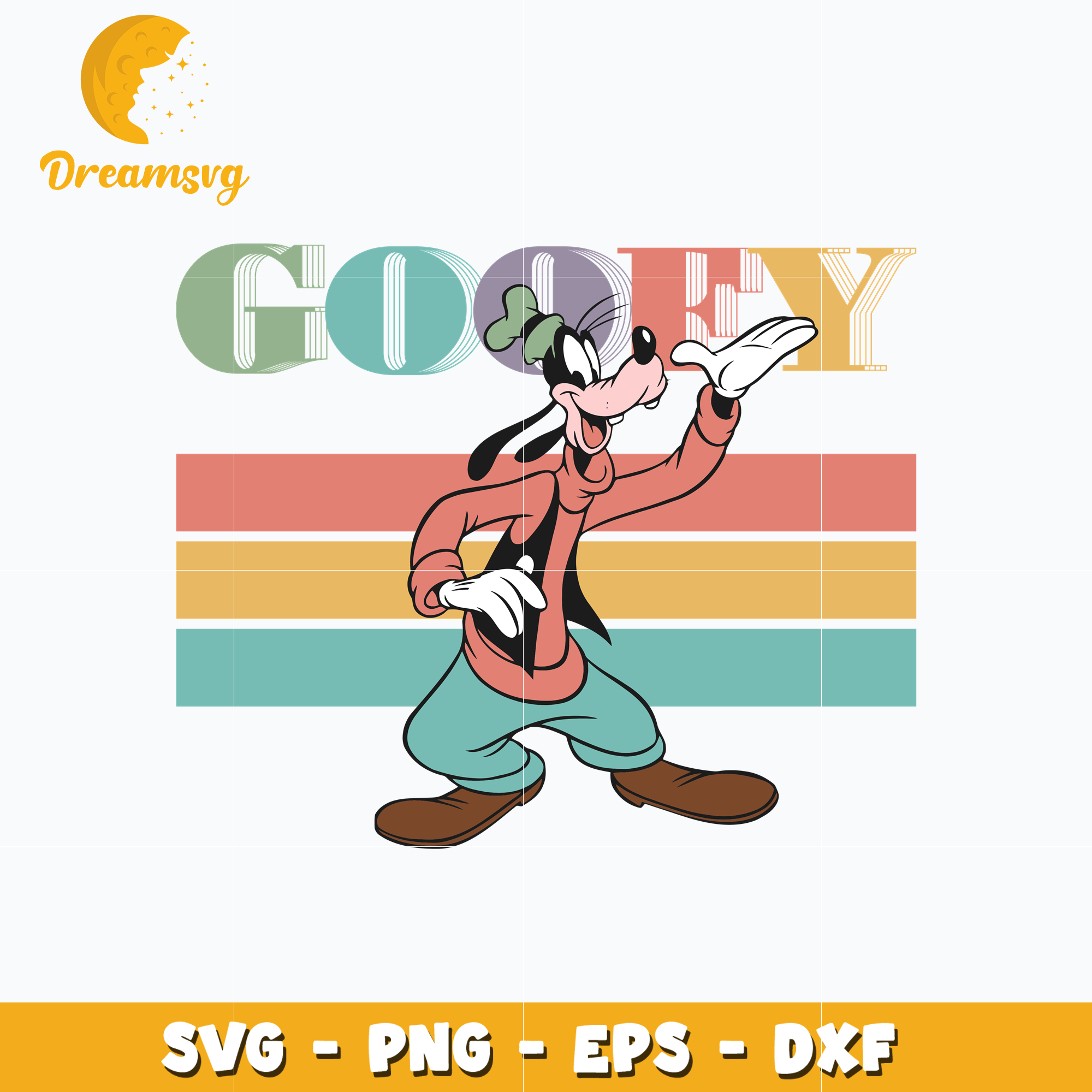Retro Goofy dog disney mickey svg – DreamSVG Store