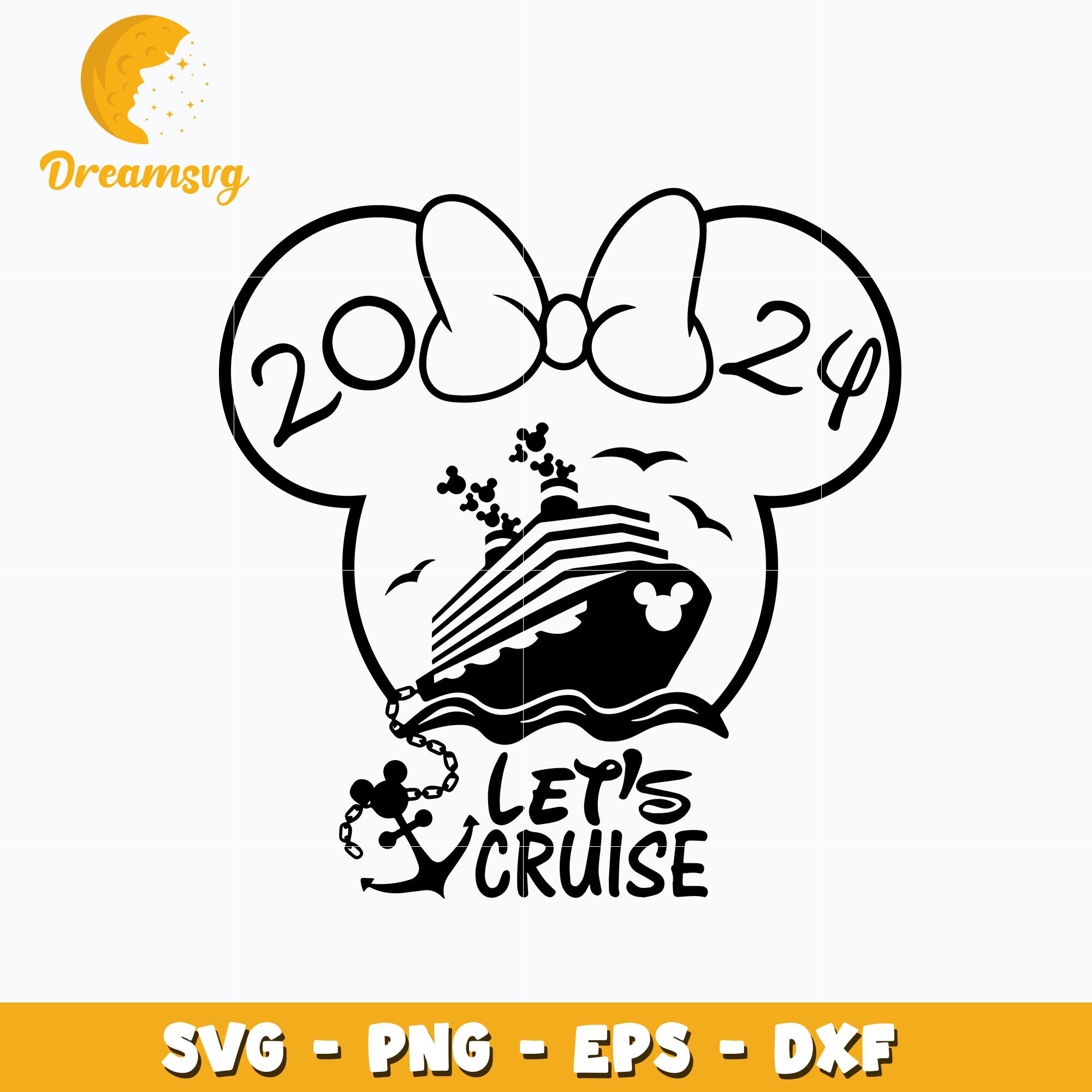 Minnie let's cruise 2024 svg DreamSVG Store