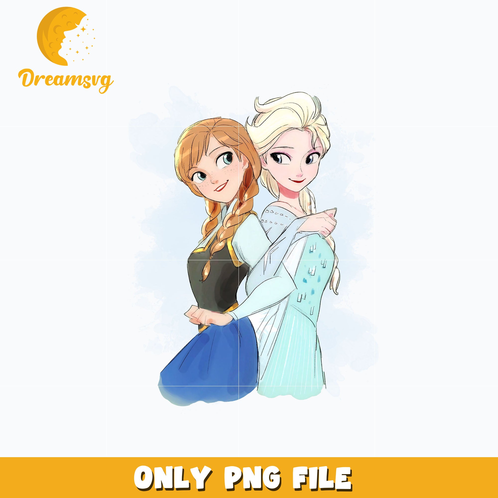 Elsa and Anna disney princess png – DreamSVG Store