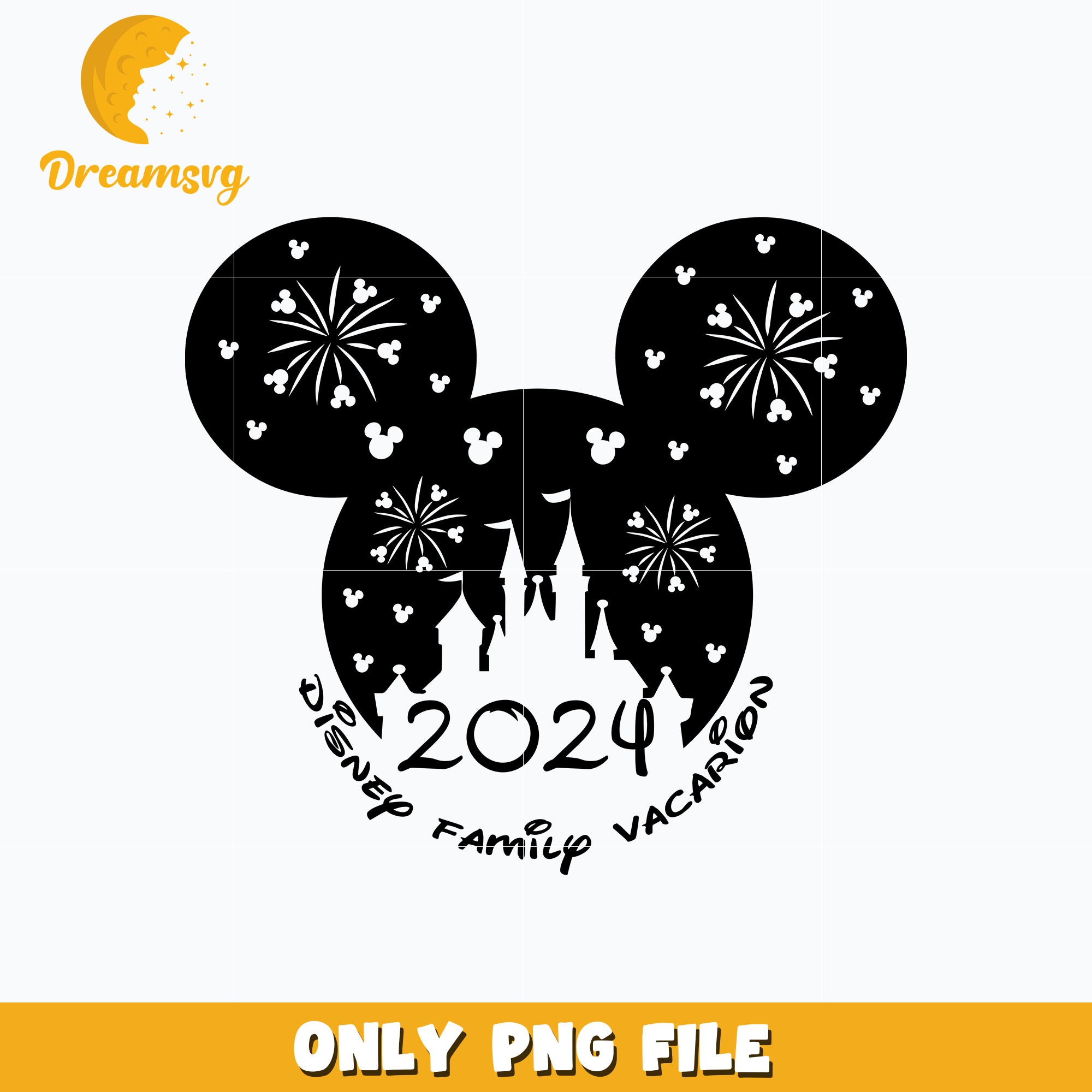 Mickey castle disney family vacation 2024 png – DreamSVG Store
