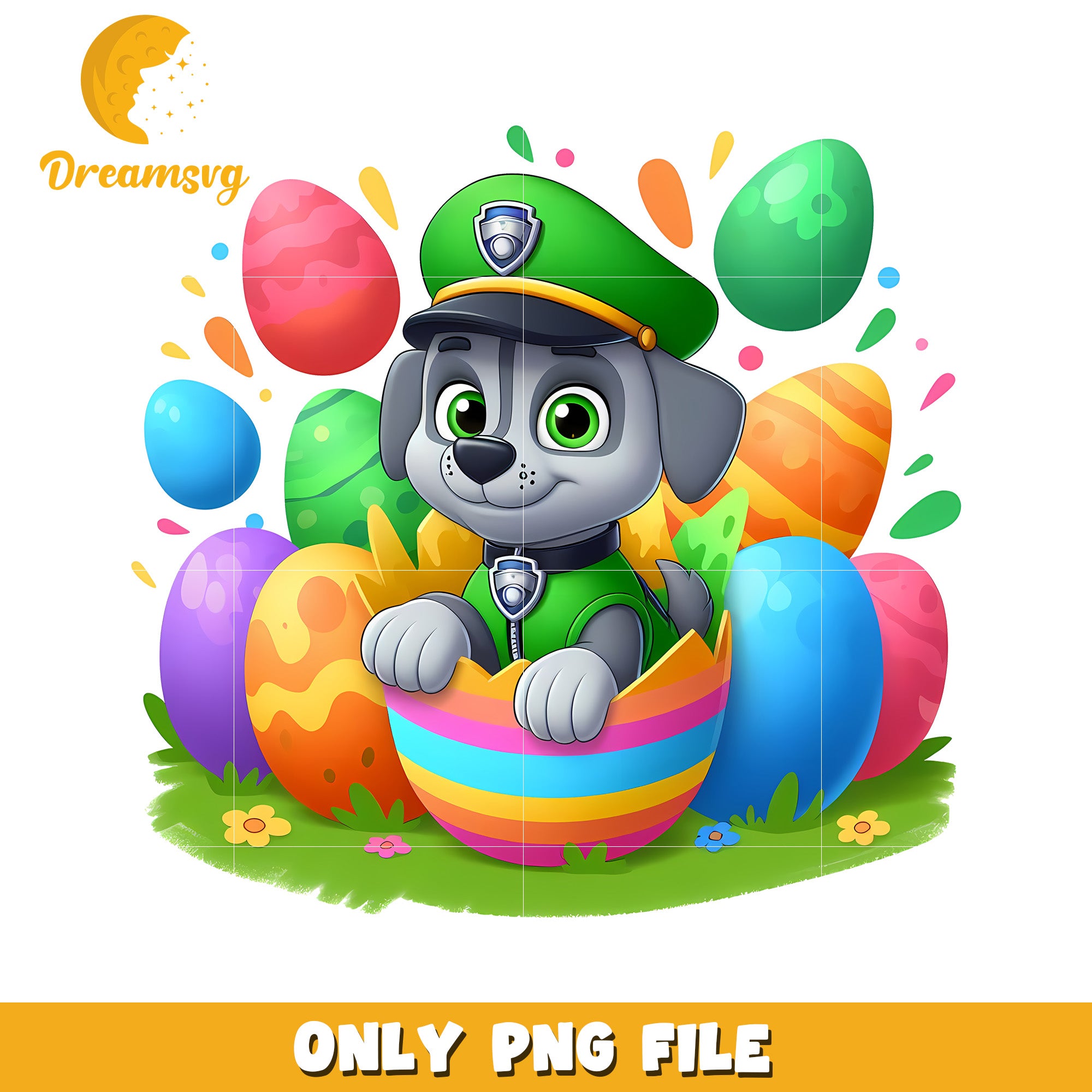 Baby rocky easter eggs png, happy easter day png, paw patrol png ...
