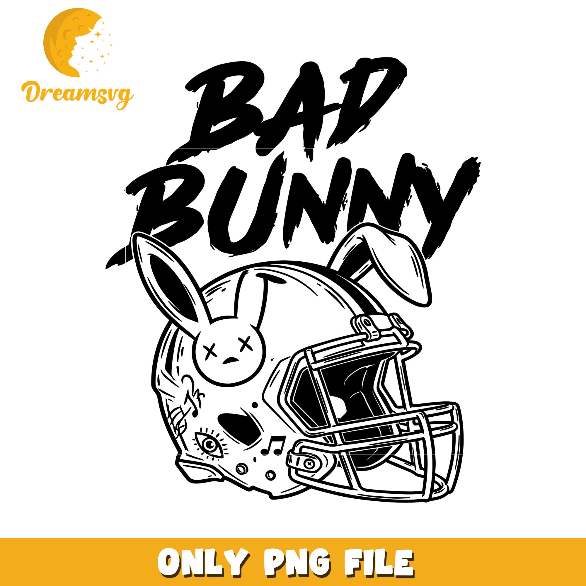 Bad bunny helmet png, puerto rico pride png, american football png – DreamSVG Store
