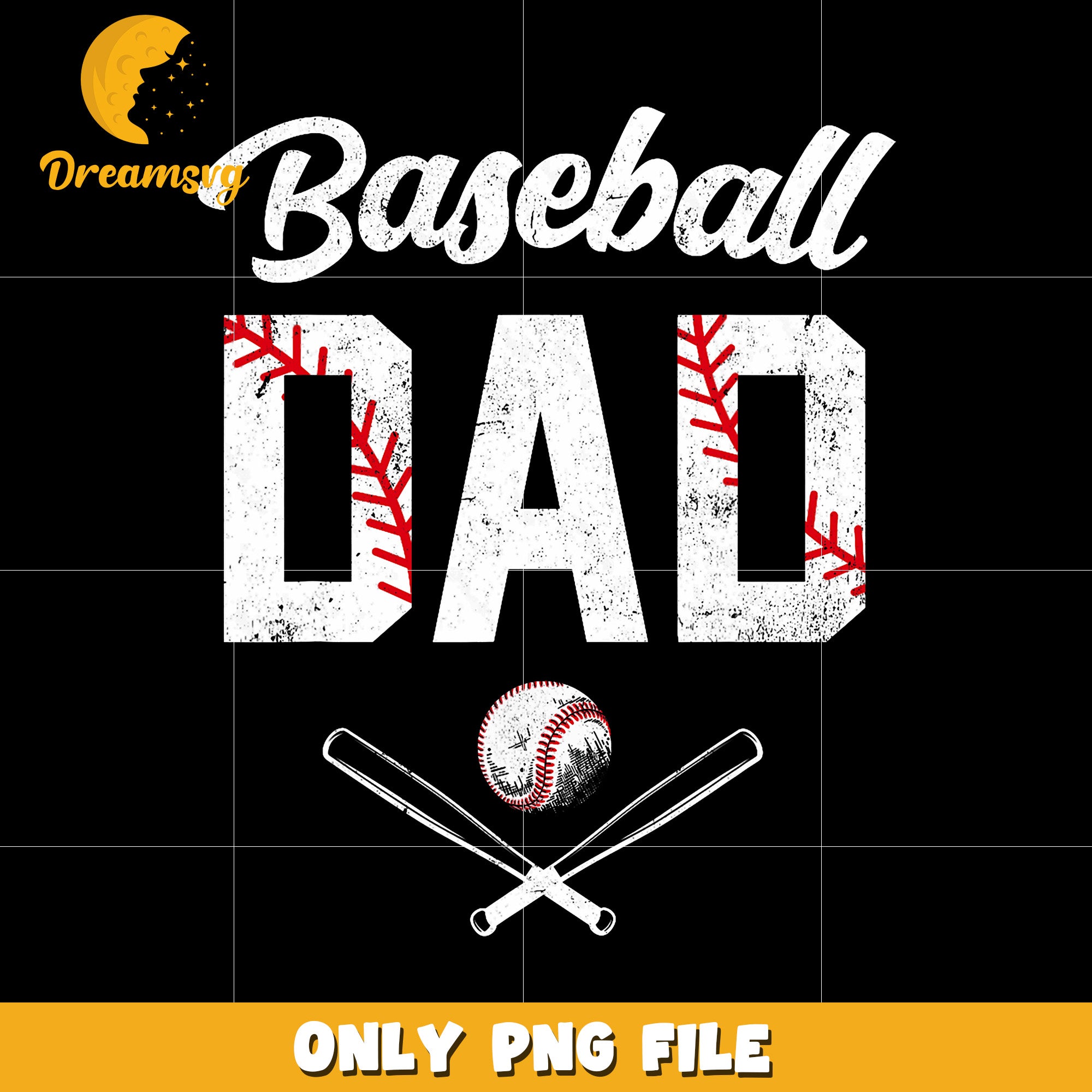 Baseball dad creative design png, baseball dad png, baseball lover png