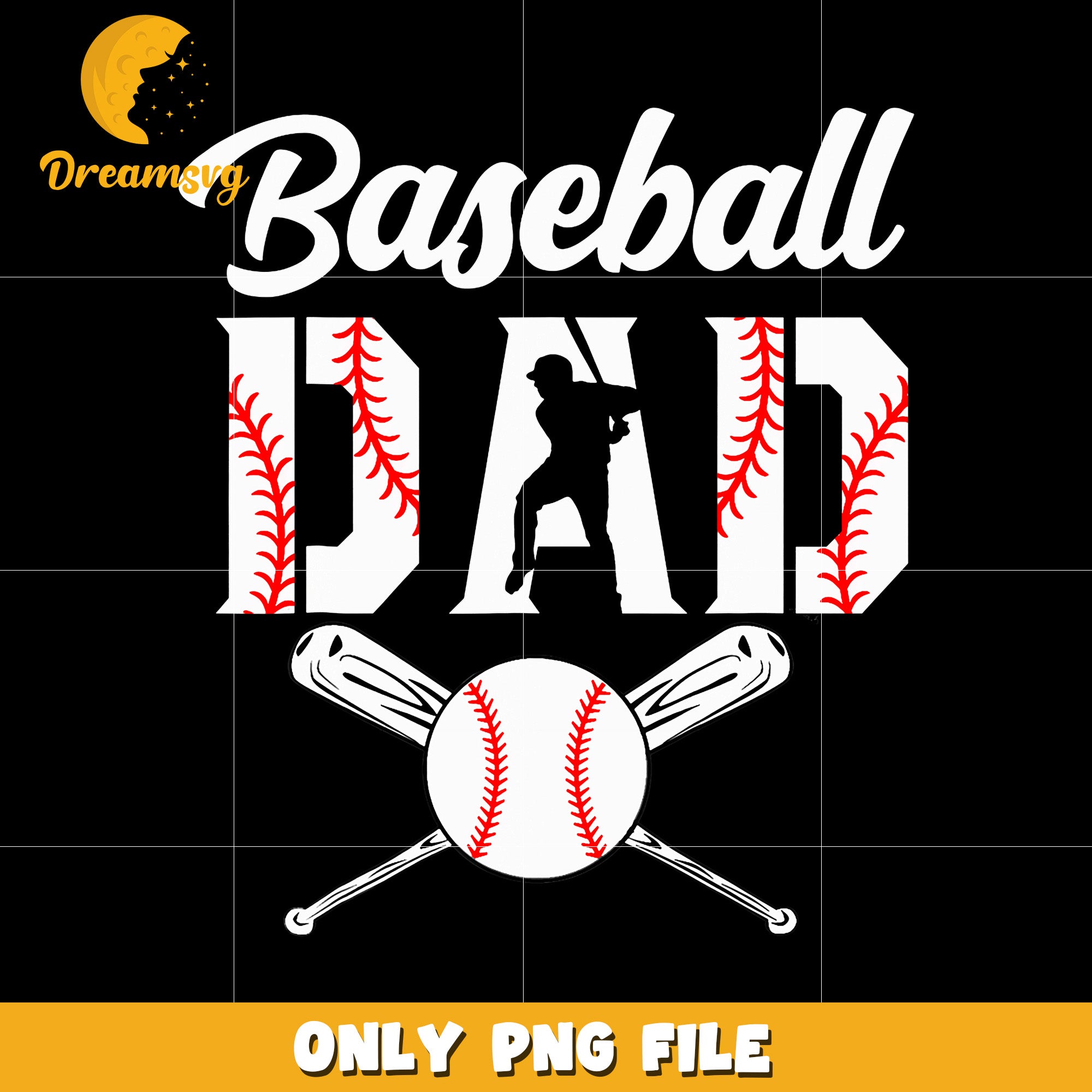 Baseball dad design png, baseball dad png, sports dad png