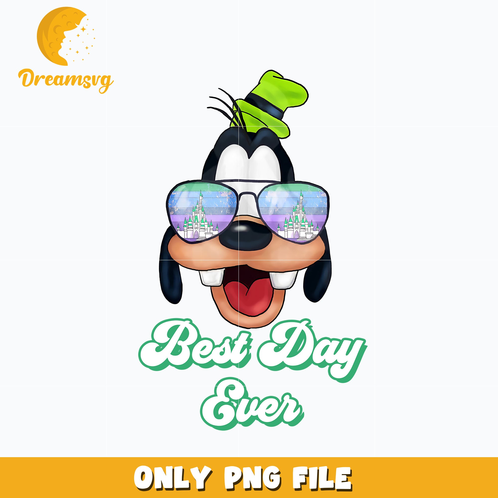 Best day ever png, Goofy dog head png, digital download – DreamSVG Store