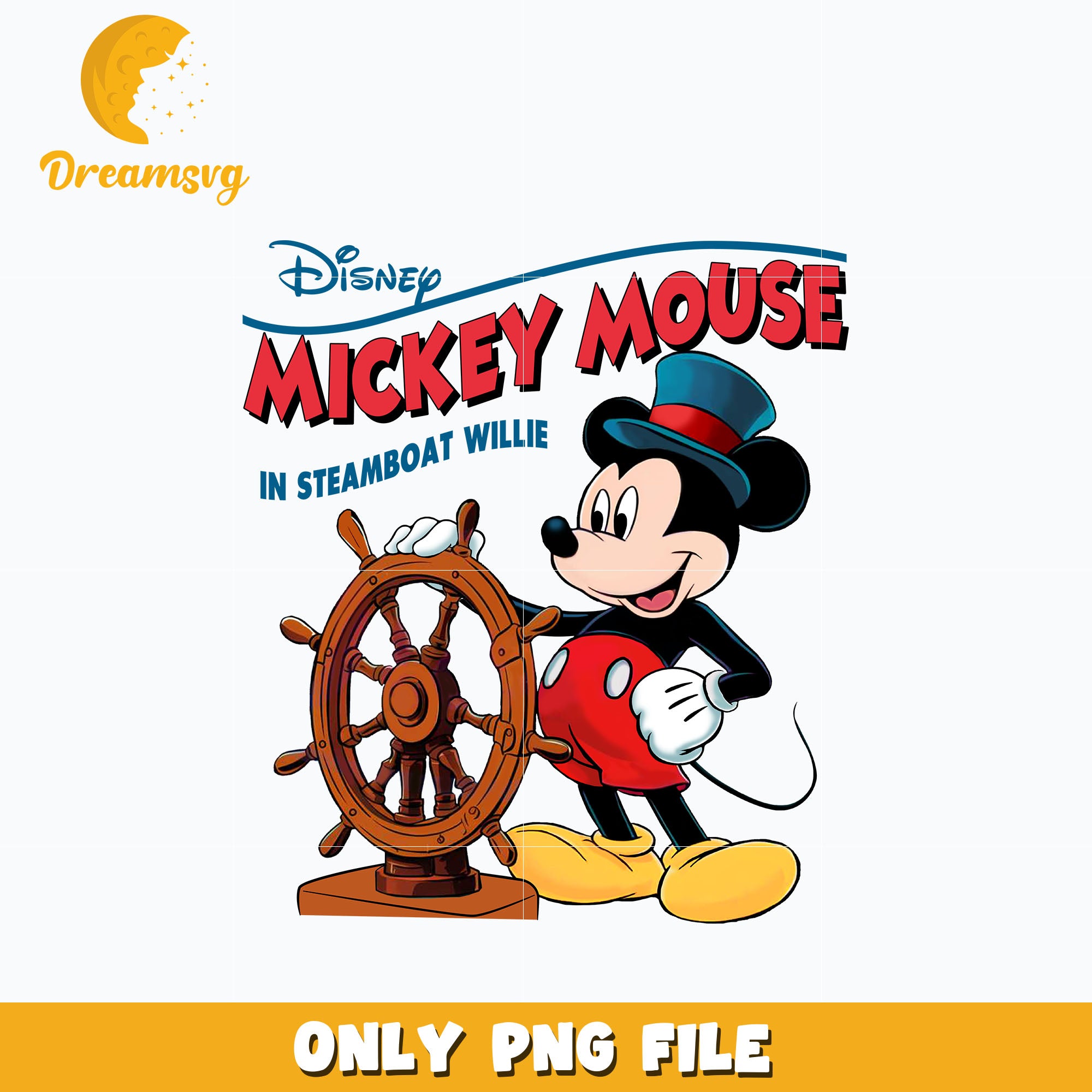 Mickey Mouse In Steamboat Willie png – DreamSVG Store