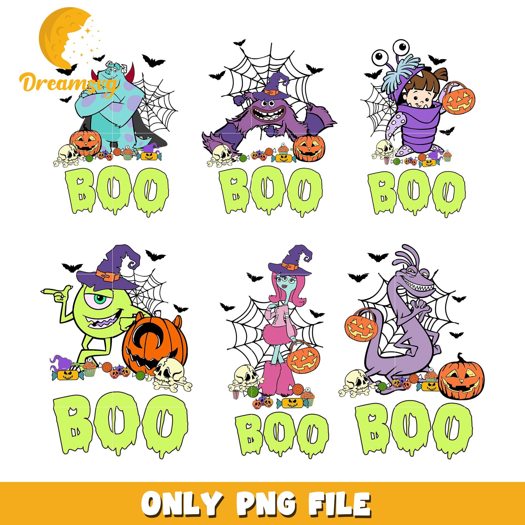 monsters inc boo png Boo monster inc design bundle png, monster inc halloween png – DreamSVG Store