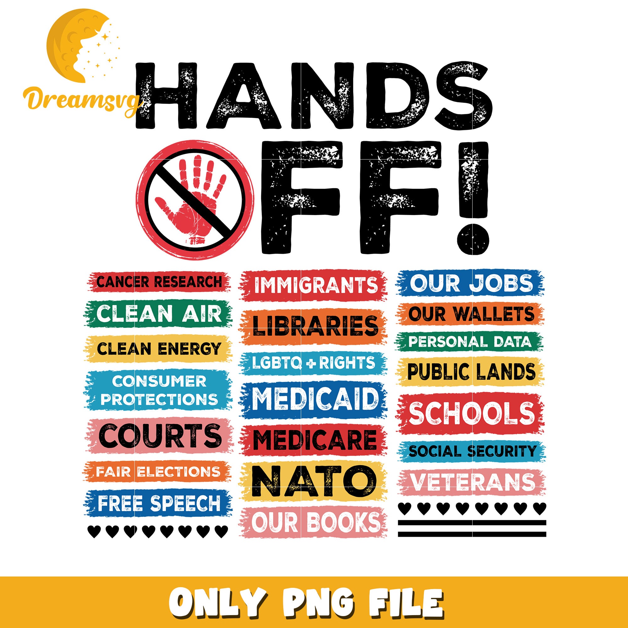 Hands off white png, warning sign png, caution design png – DreamSVG Store