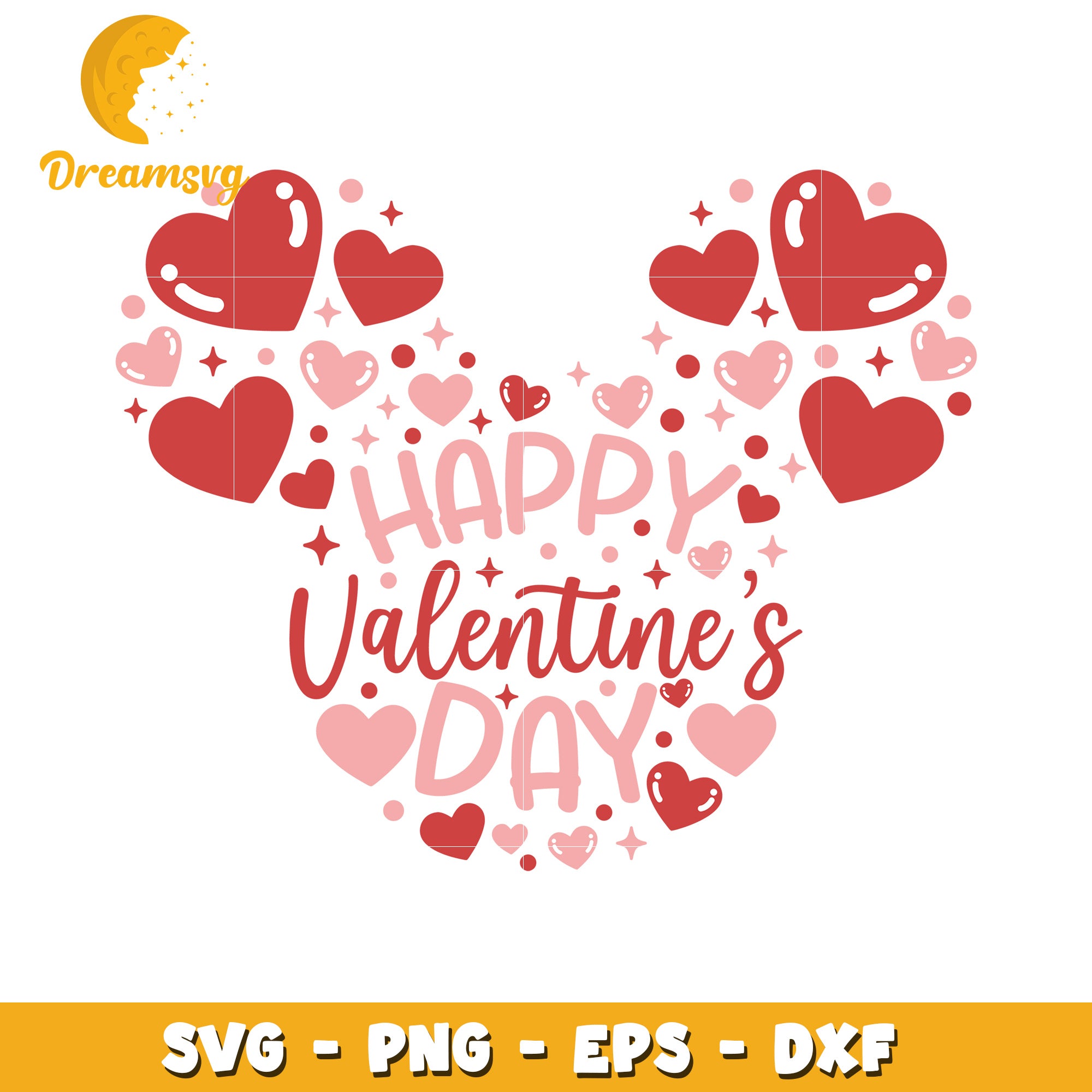 Happy Valentines Day SVG PNG EPS DXF – DreamSVG Store