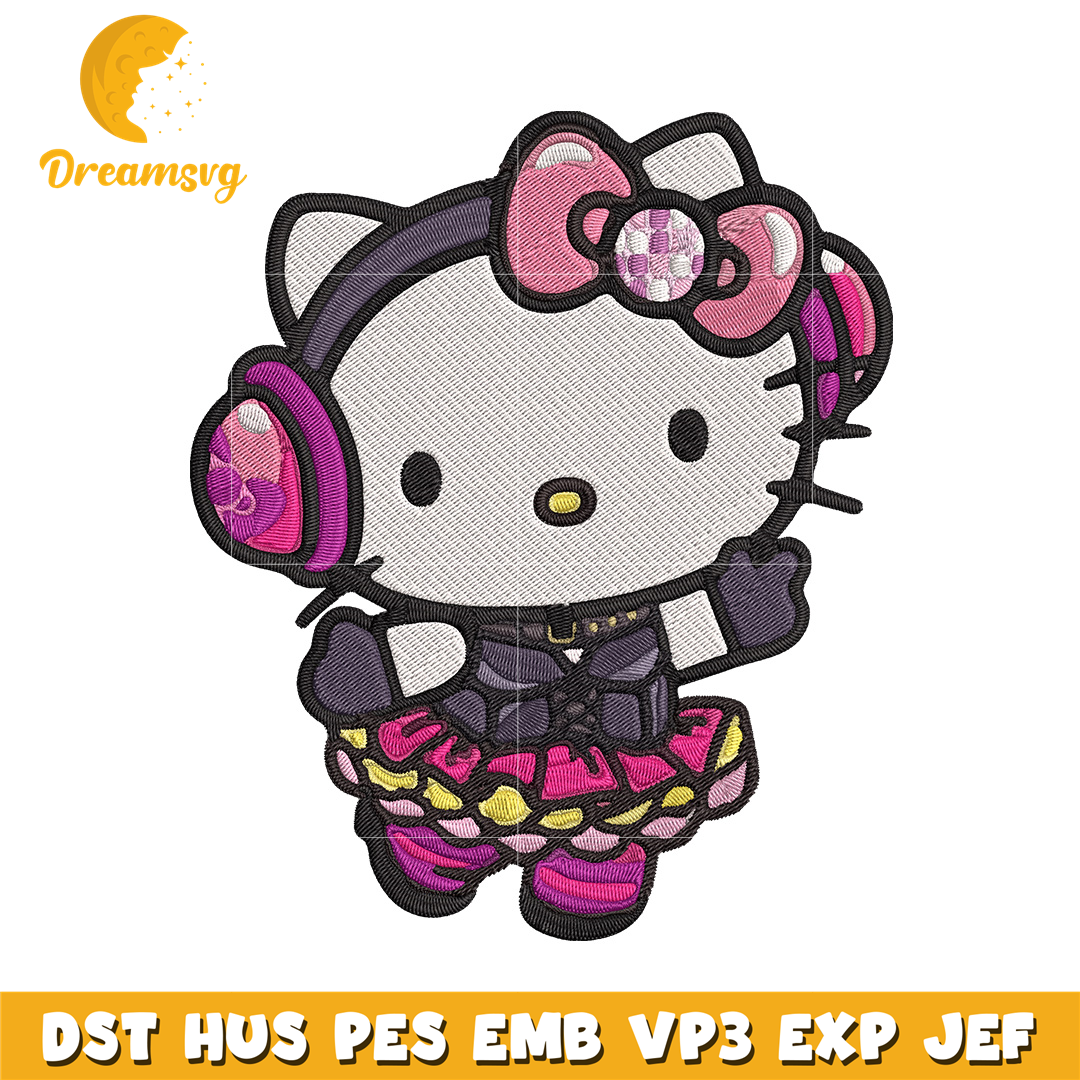 Hello Kitty idol Embroidery Design – DreamSVG Store