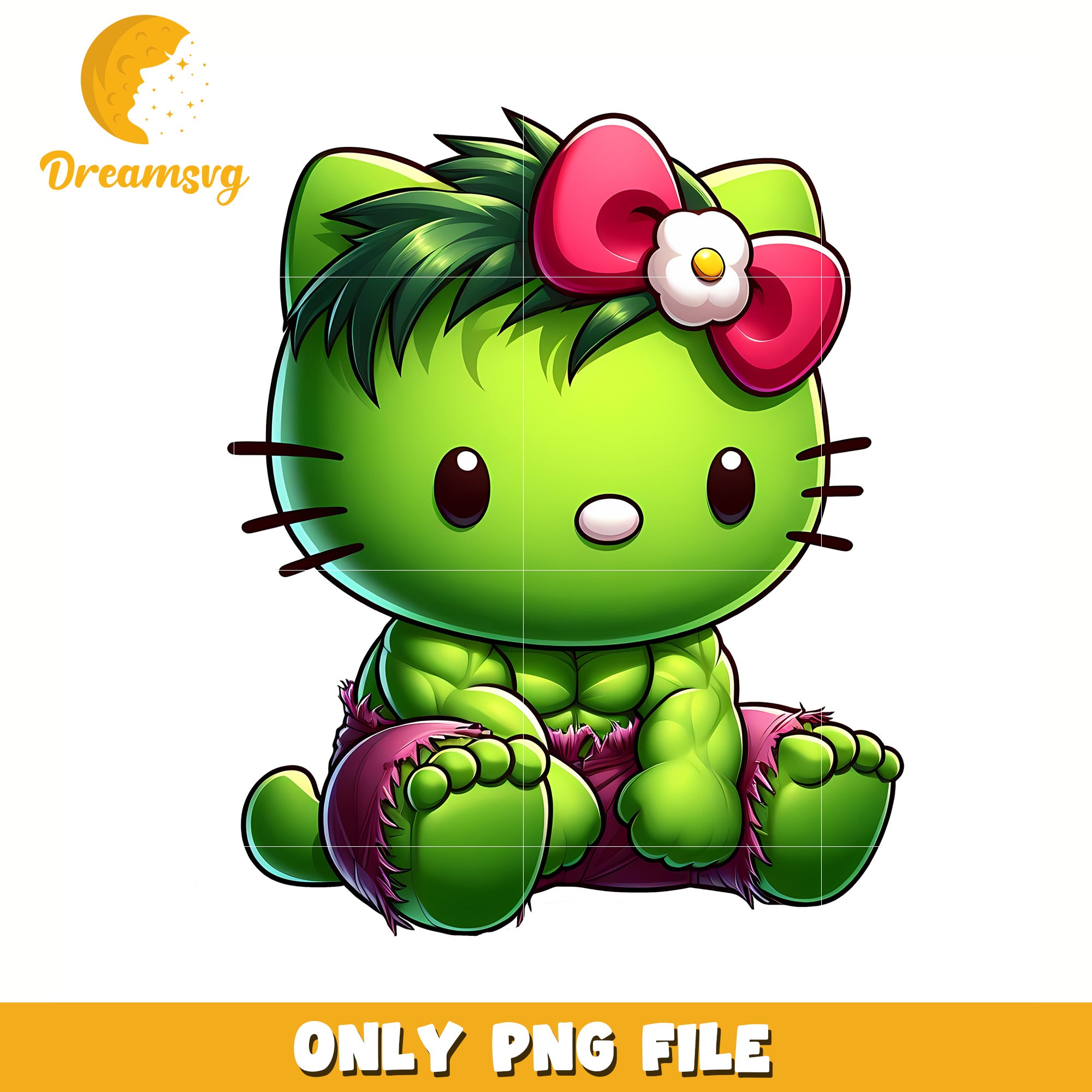 Hulk hello kitty png, hello kitty drawing png, hello kitty