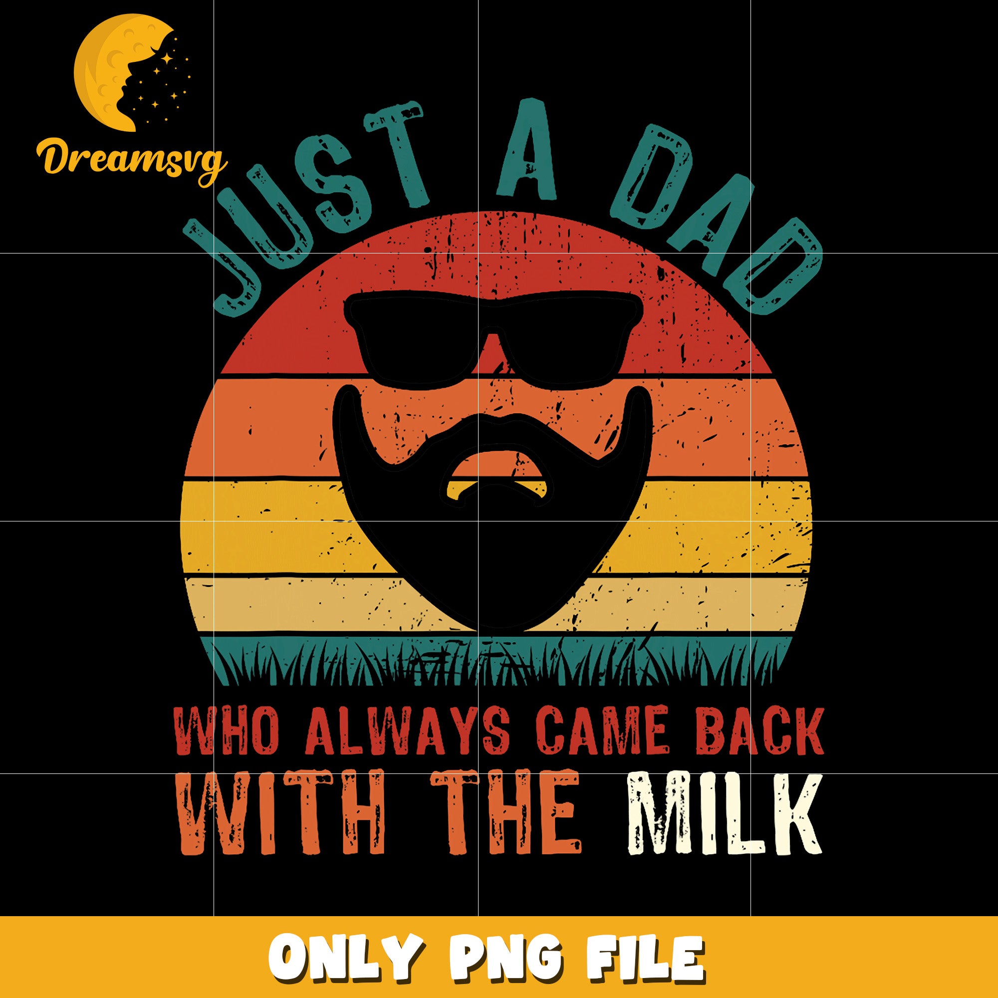 Just a dad who always came back with the milk png, funny dad png