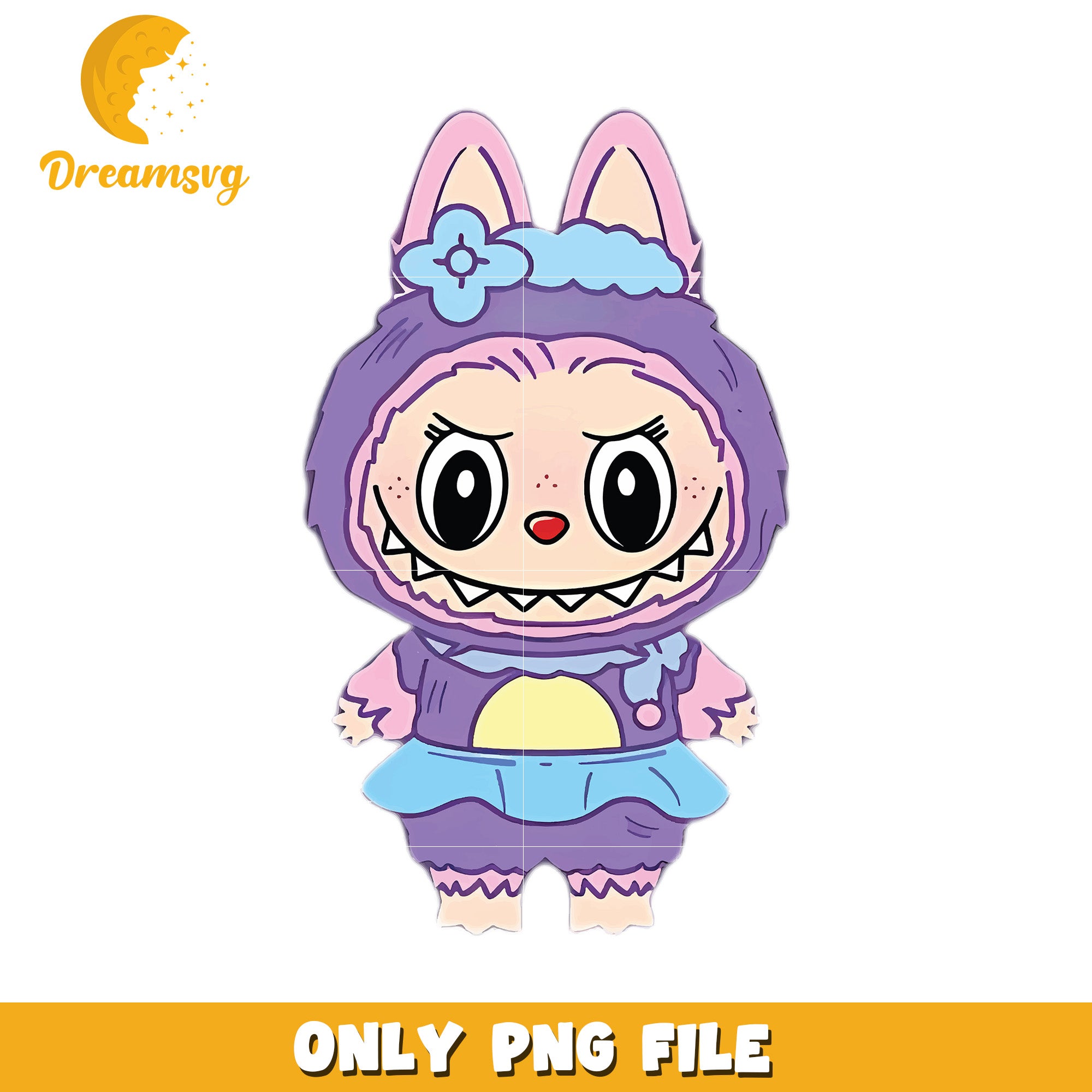 labubu purple dress Labubu purple dress png, popmart labubu png, cartoon characters png –  DreamSVG Store