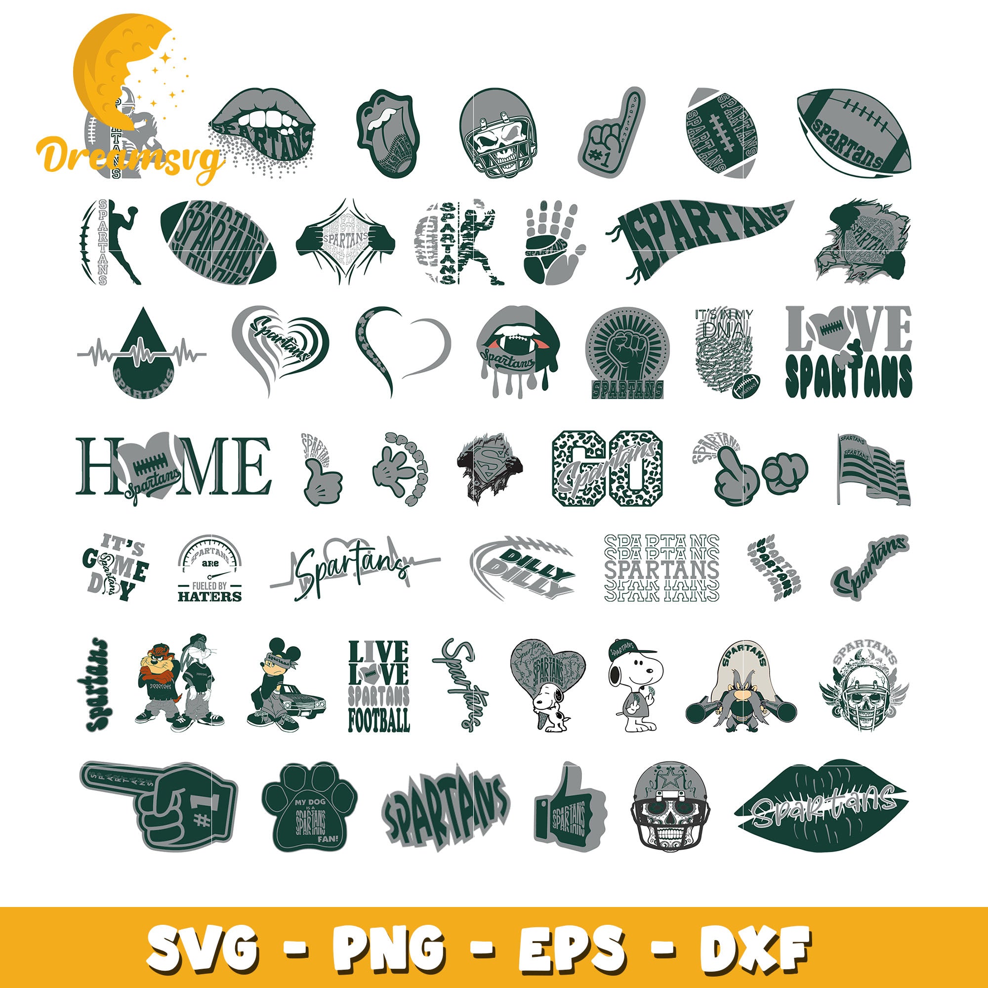 Michigan state spartans logo ncaa bundle svg, Michigan state spartans ...
