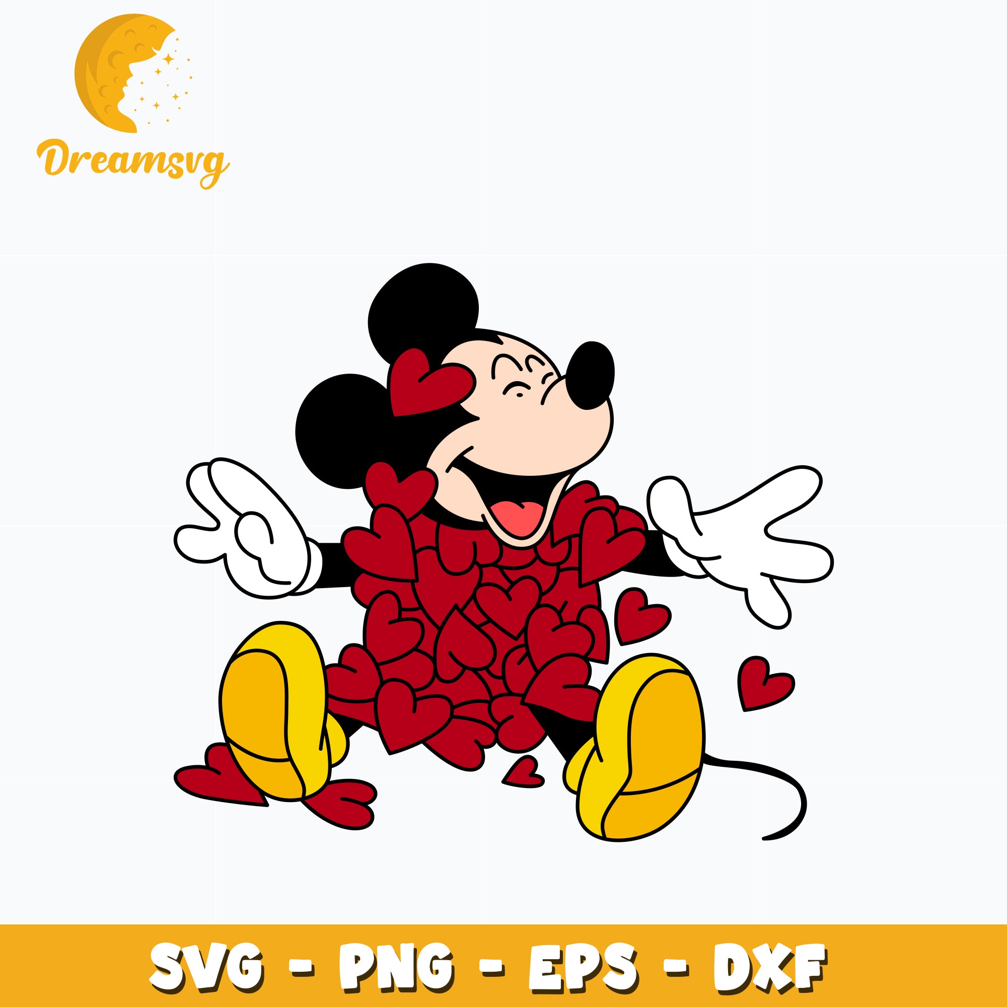 Mickey Mouse 1928 Great Big Heart 別珍 両面 Mickey Heart Personalizable – Jim Shore