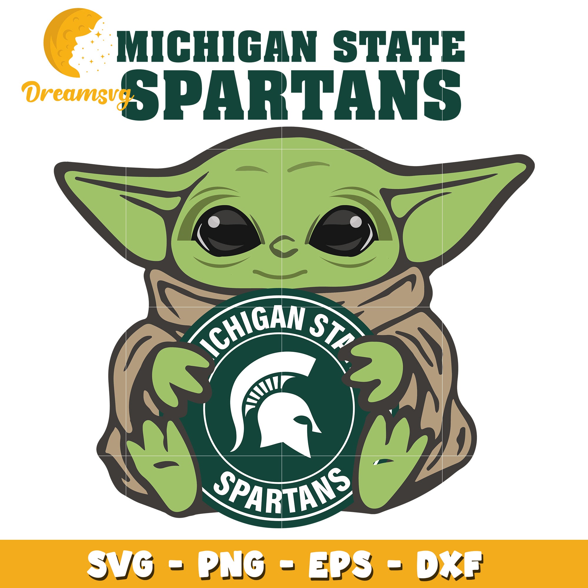 Option 1 (Focus on team) Michigan State Spartans SVG Cut File ...