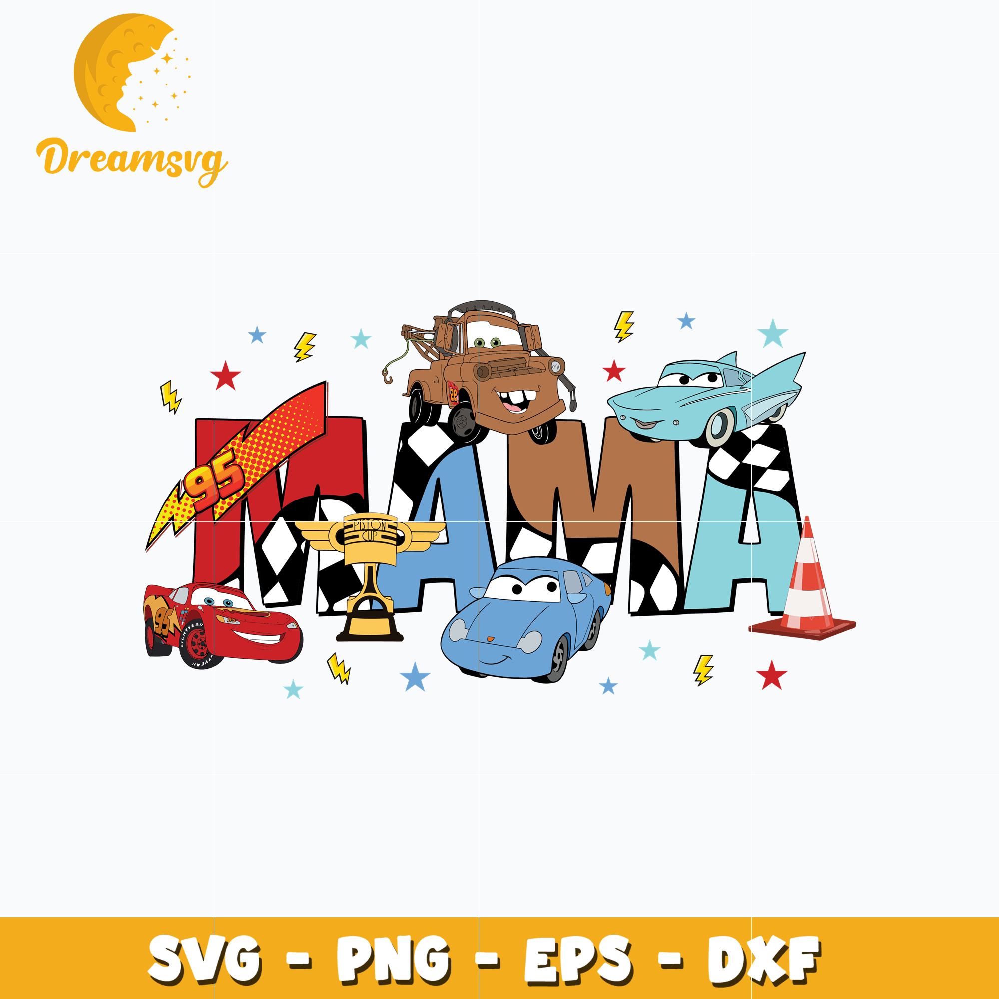 Disney car friends birthday mama svg – DreamSVG Store