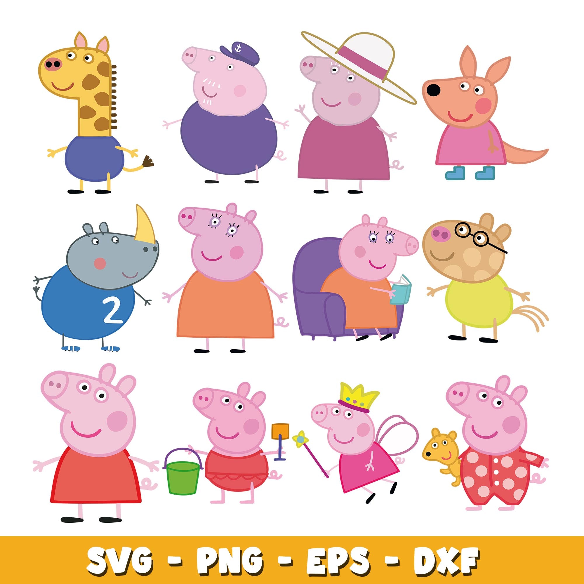 Transparent Background Free Peppa Pig Cartoons Peppa Pig