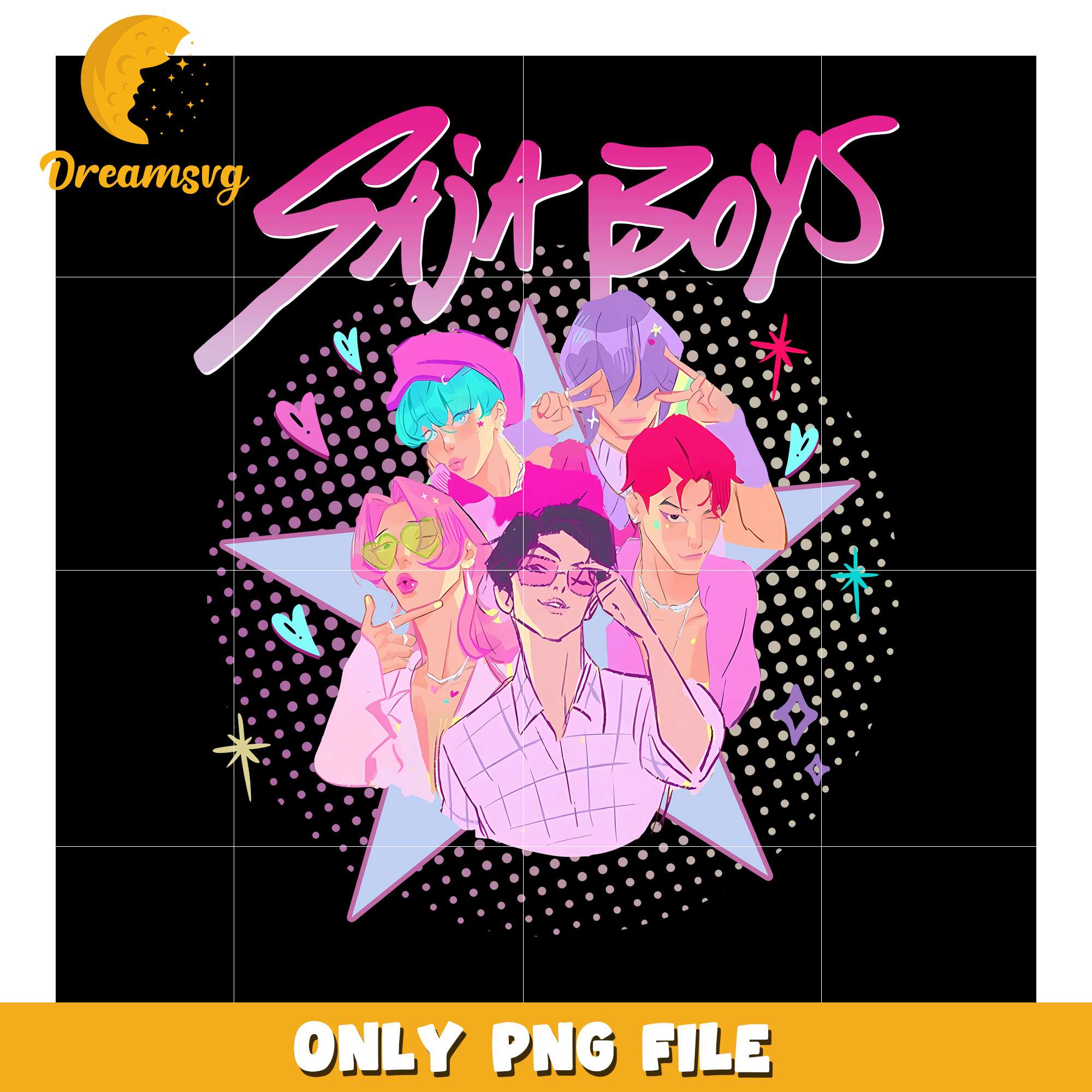 Saja boys png, love fighter aesthetic png, kpop hero png