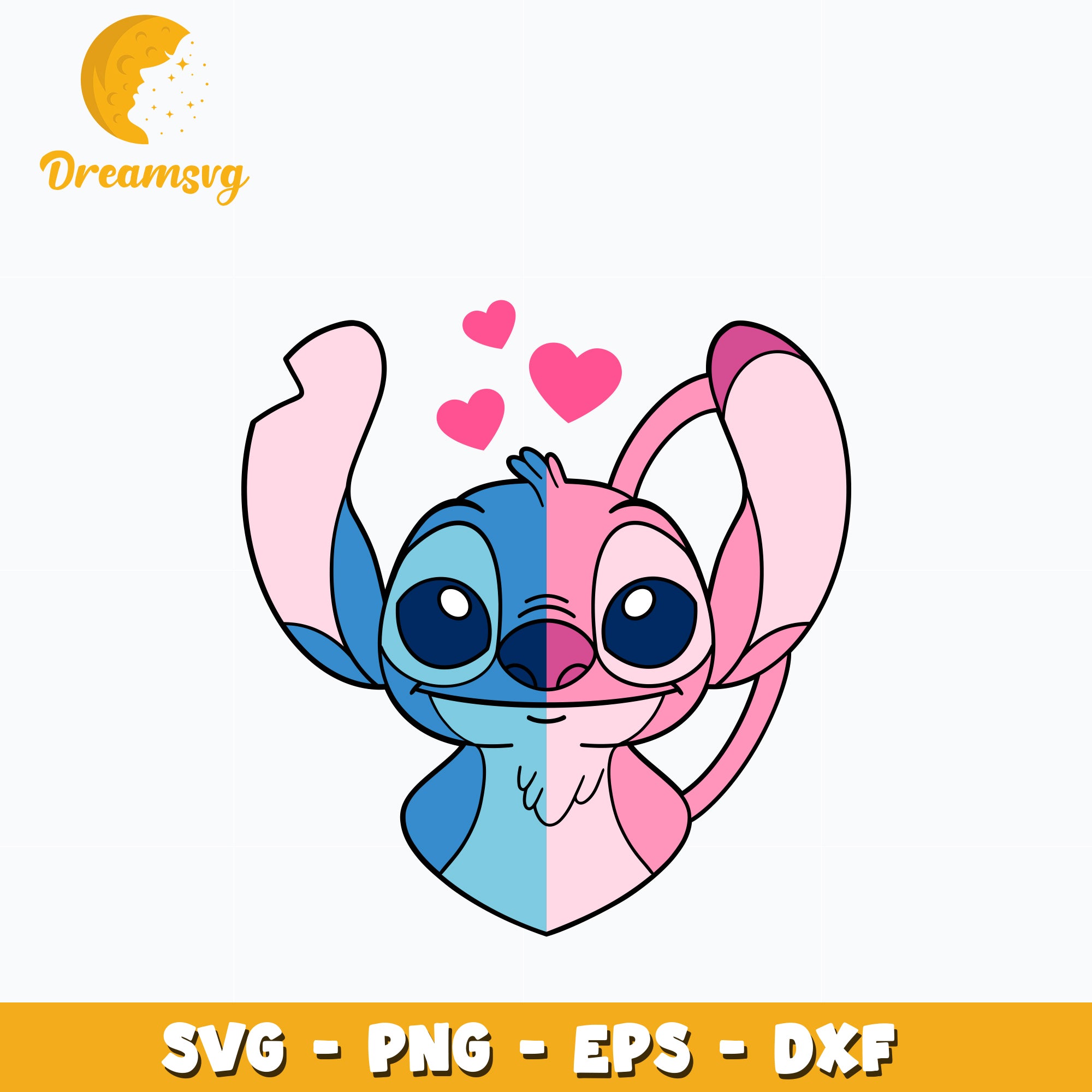 Angel Svg, Stitch Svg, Stitch and Angel Svg, Cricut Svg, Svg Files