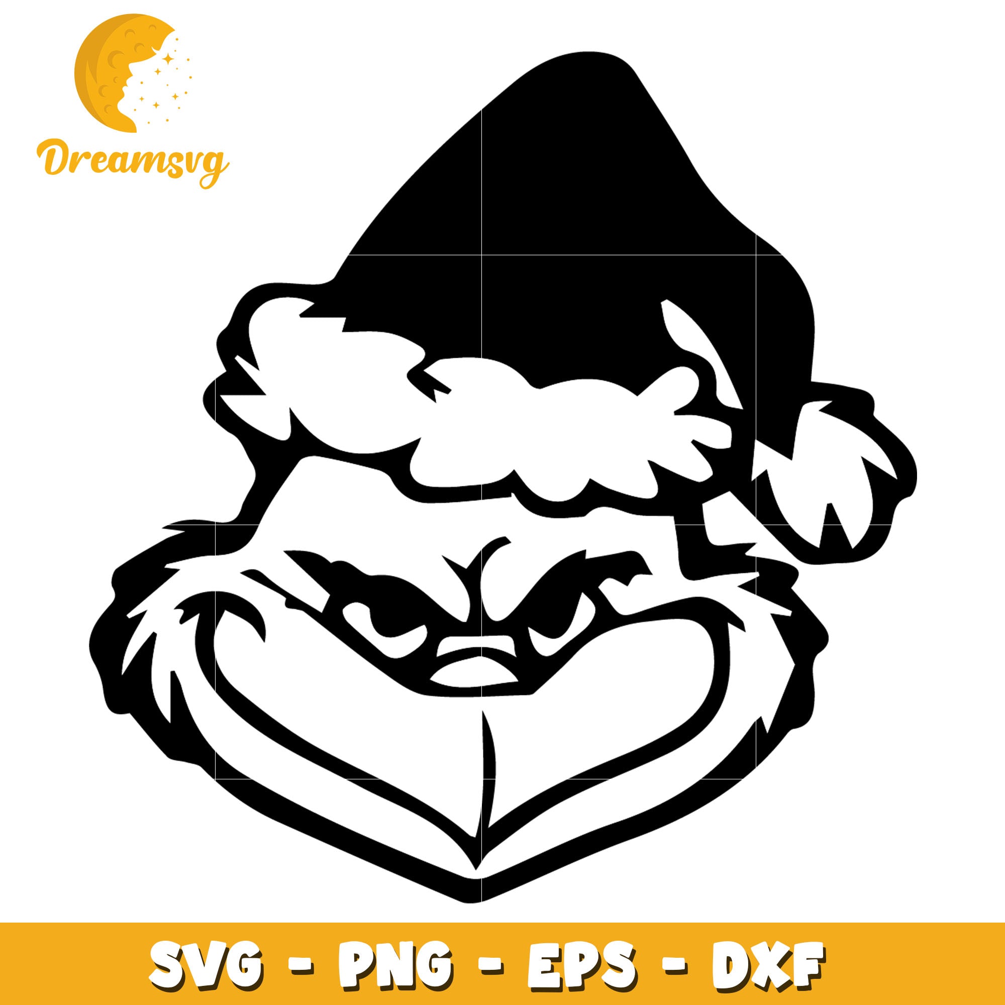 Svg Grinch Cap The Grinch Santa Head Art Svg, Grinch Santa Svg