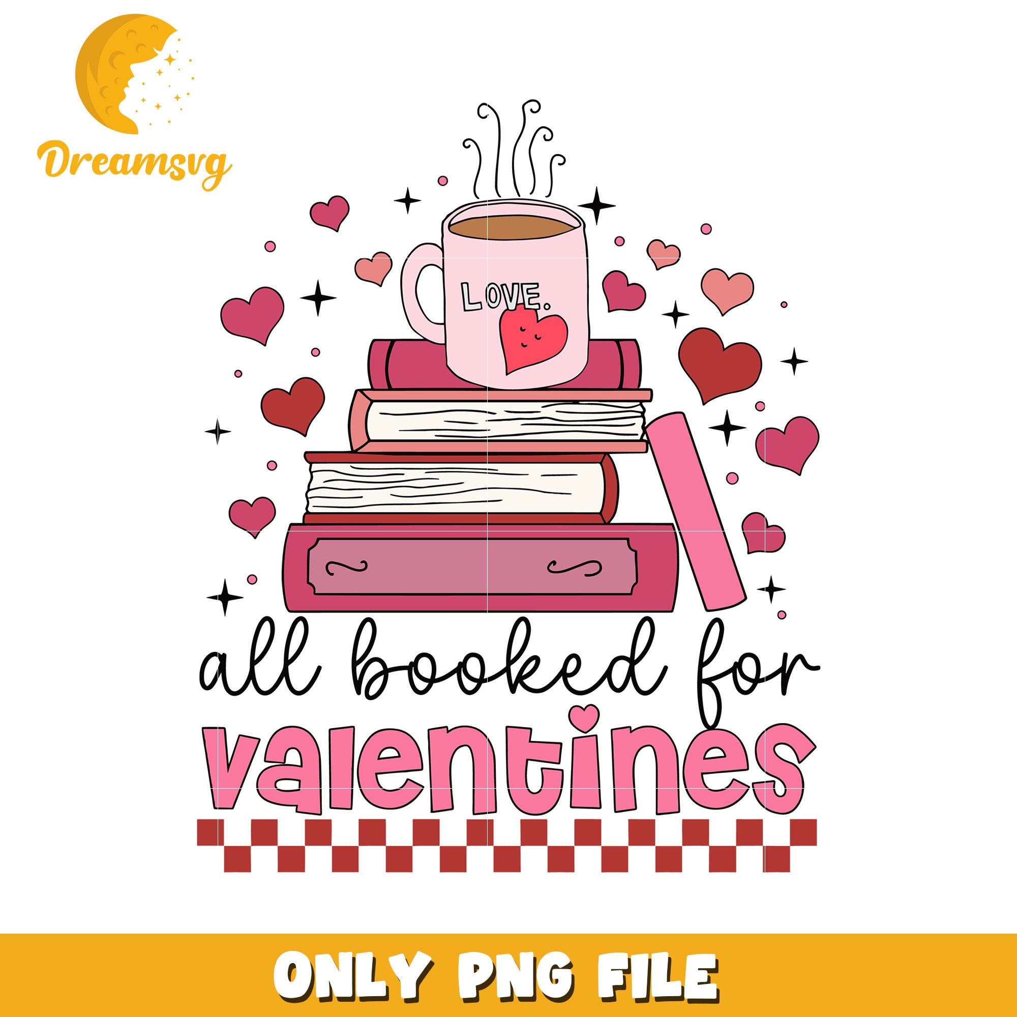 Valentines Day Book PNG Design – DreamSVG Store