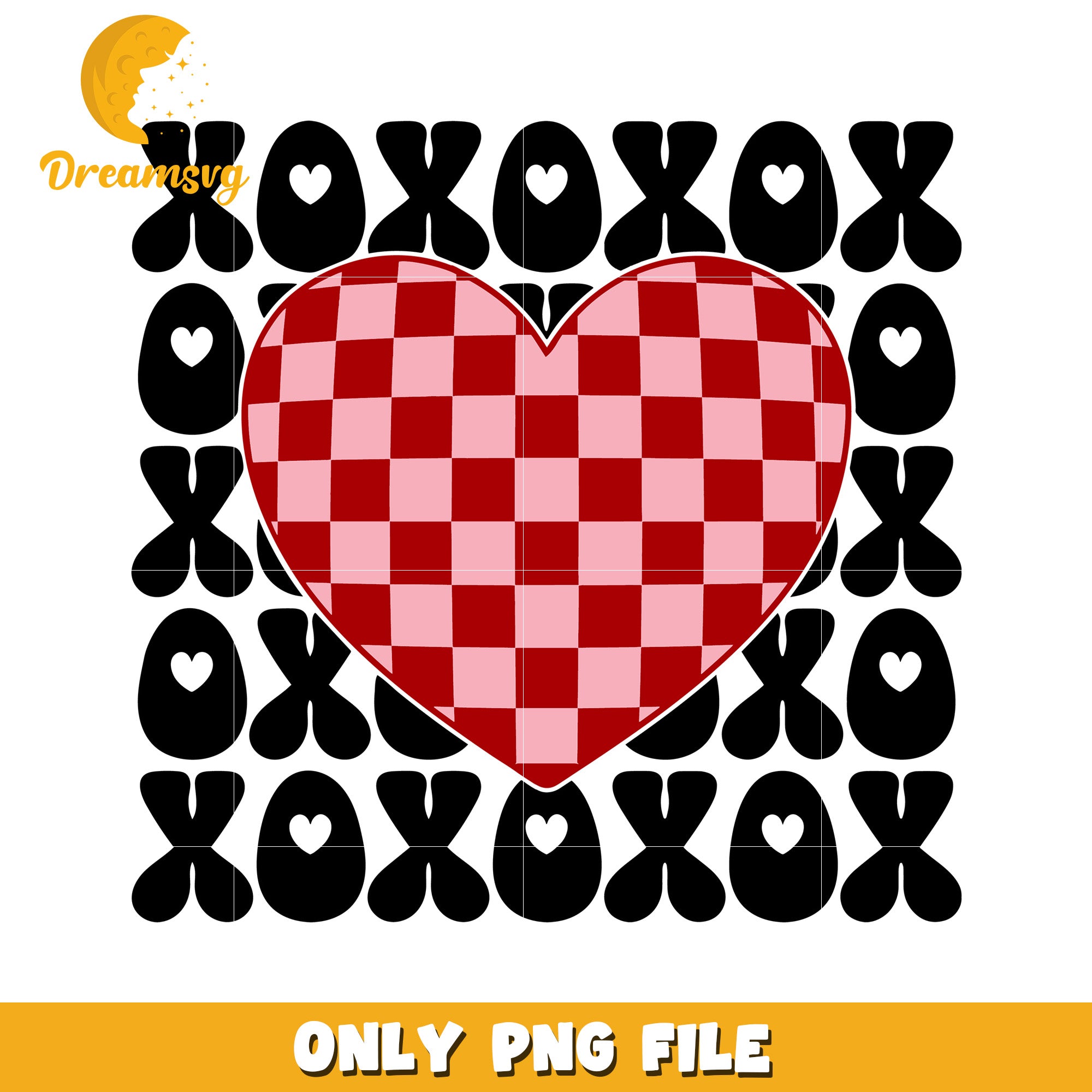 XOXO Valentines Day PNG Heart – DreamSVG Store