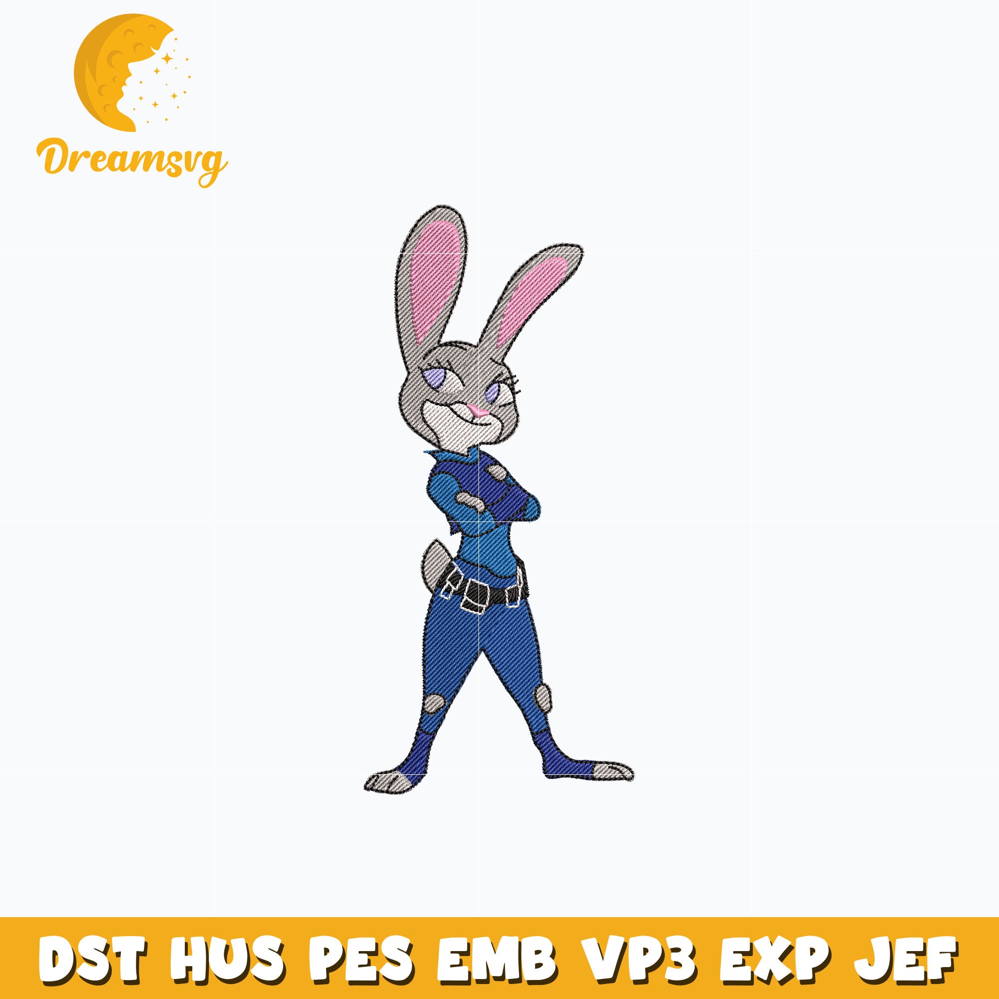 Zootopia Judy disney embroidery – DreamSVG Store