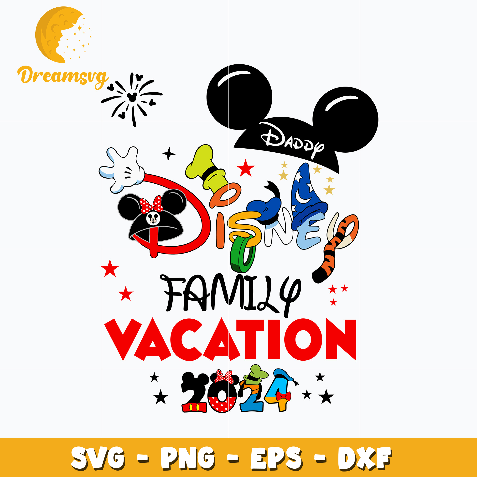 Mickey mouse disney family vacation 2025 svg