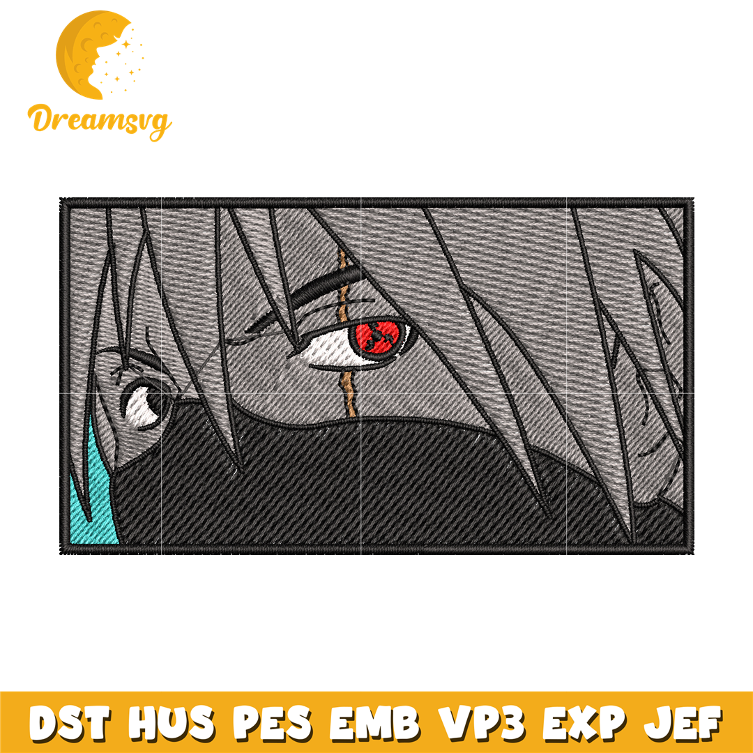 Hatake Kakashi embroidery design