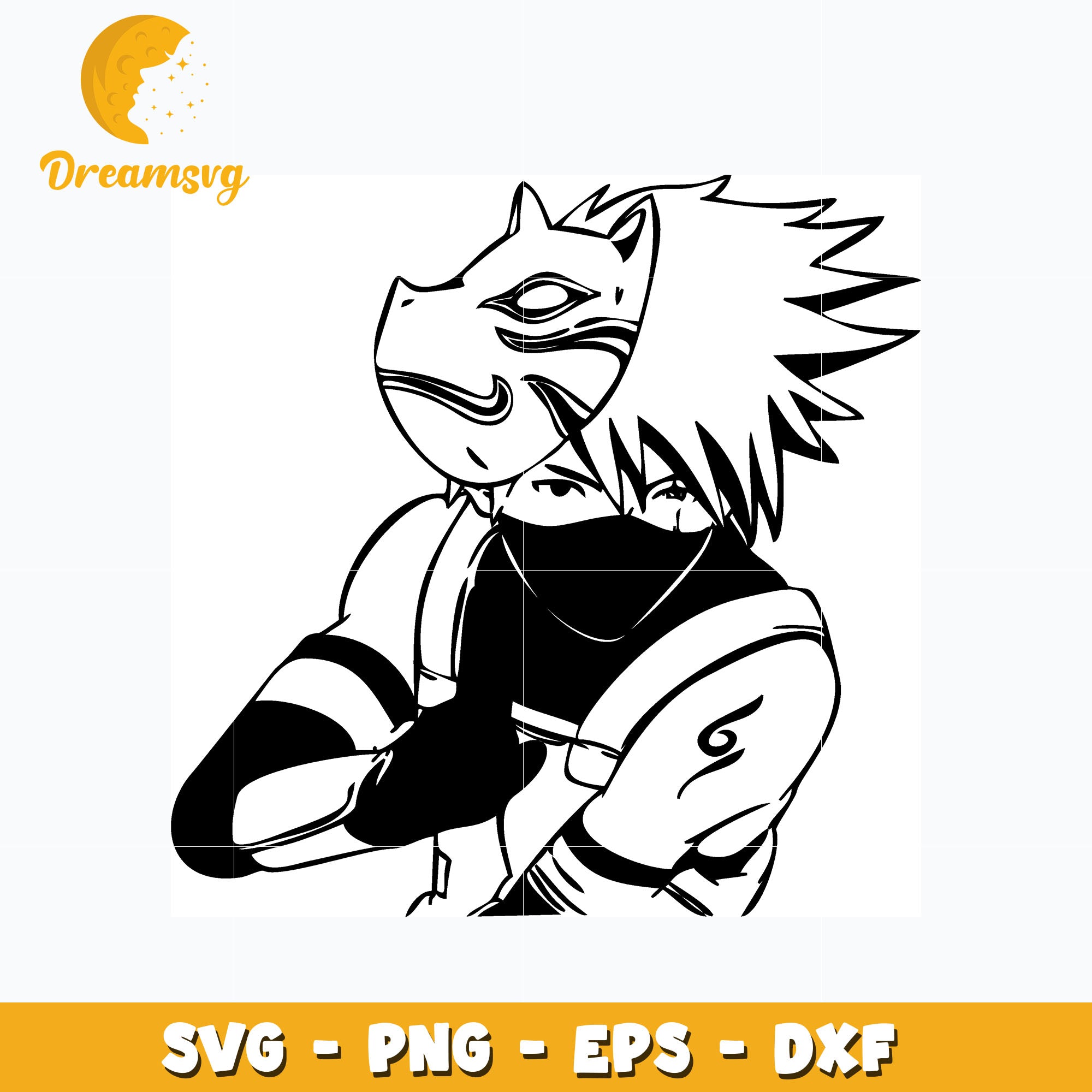 Hatake Kakashi mask svg, anime svg, Naruto svg – DreamSVG Store