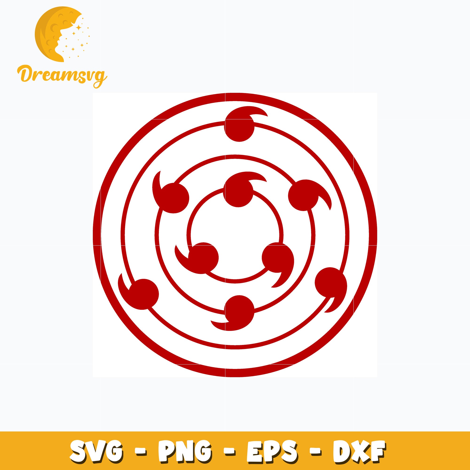 The Nine Bijuu Sharingan svg, anime svg, Naruto svg – DreamSVG Store