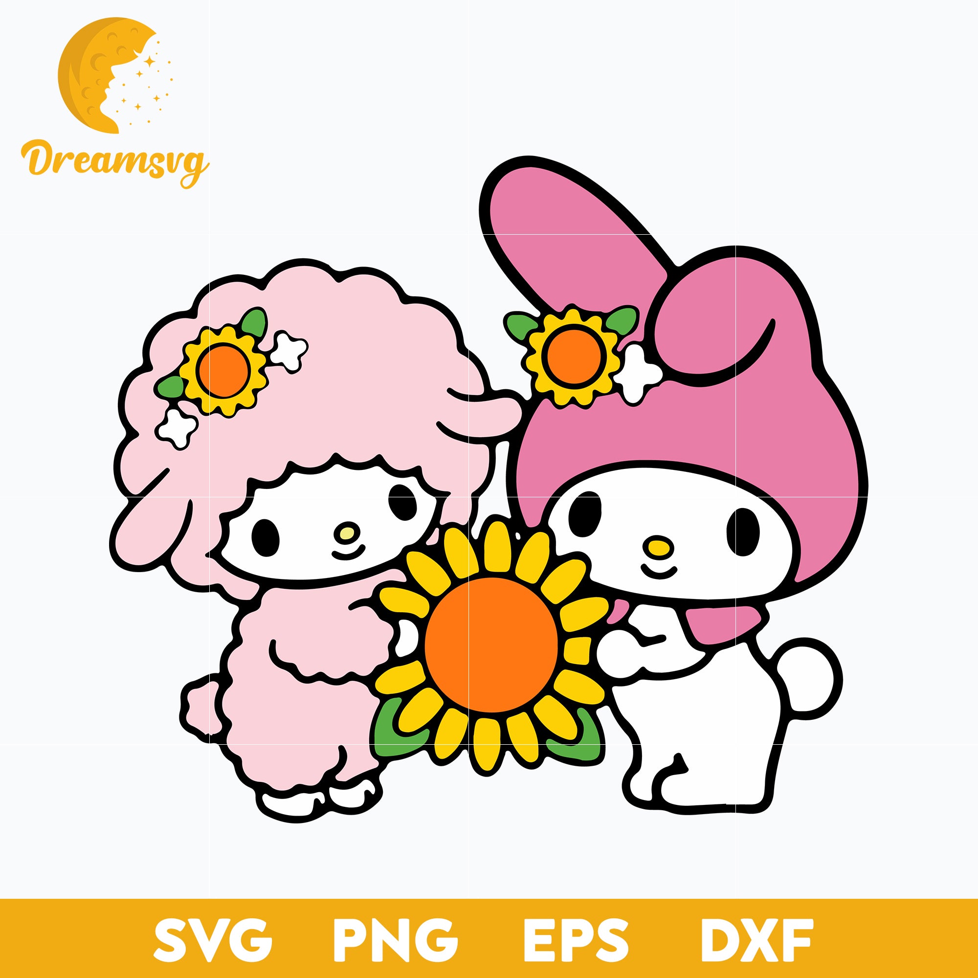 Kitty My Melody strawberry Svg, My Melody Svg, Hello Kitty S