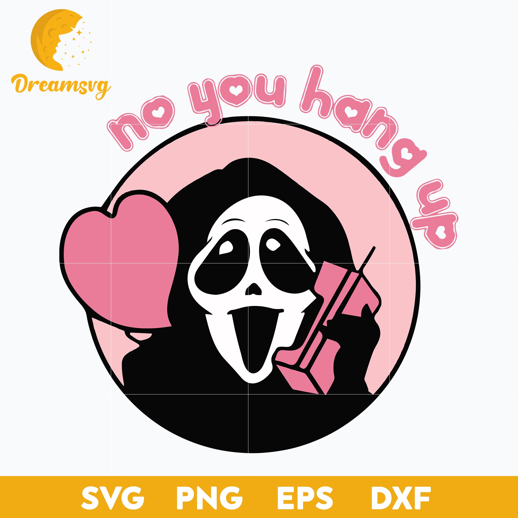 No You Hang Up Svg, Scream Svg, Ghostface Svg, Halloween Svg, png, dxf, eps digital file.