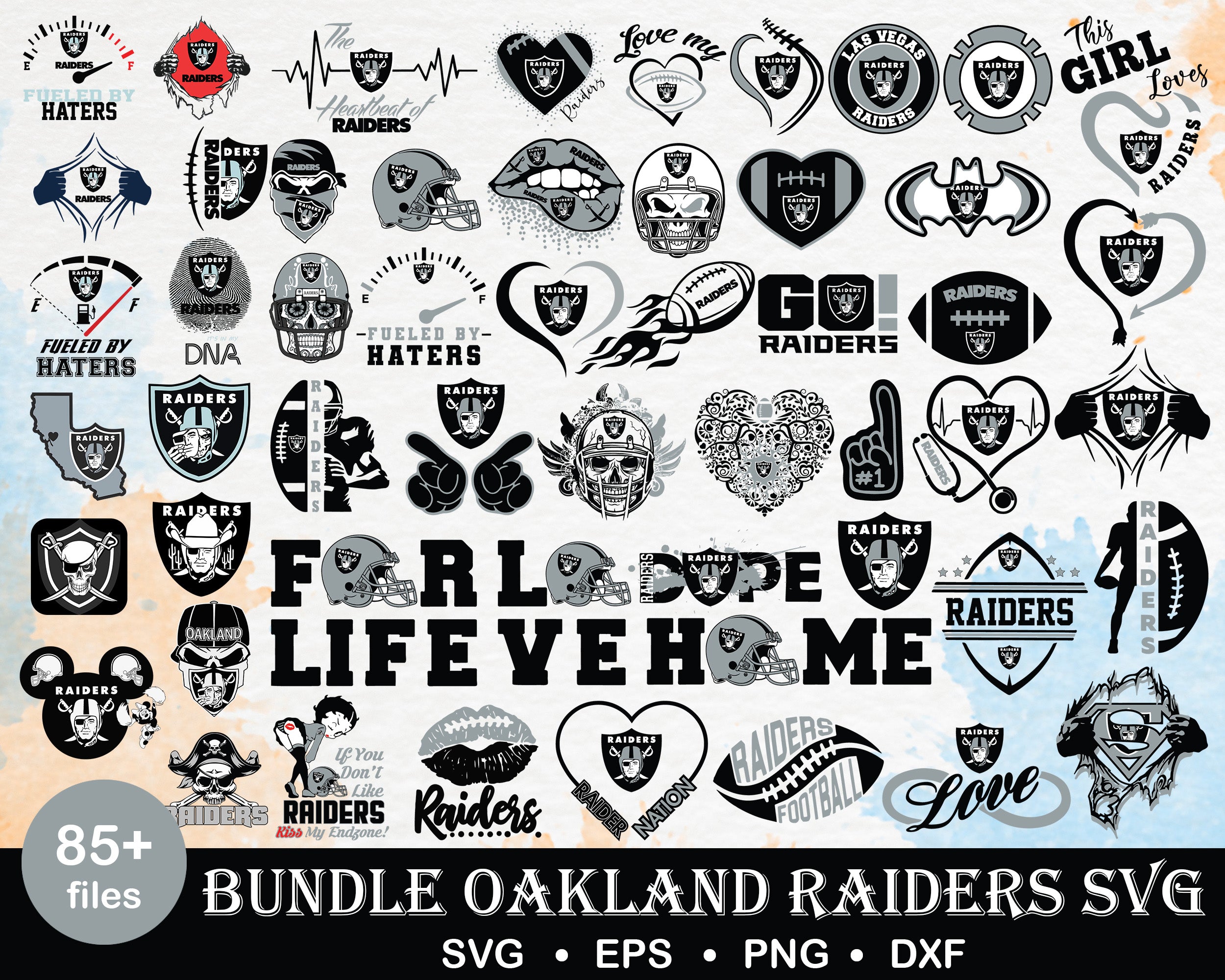 85+ Las Vegas Raiders bundle svg, Raiders bundle svg, Nfl svg, png, dxf, eps digital file
