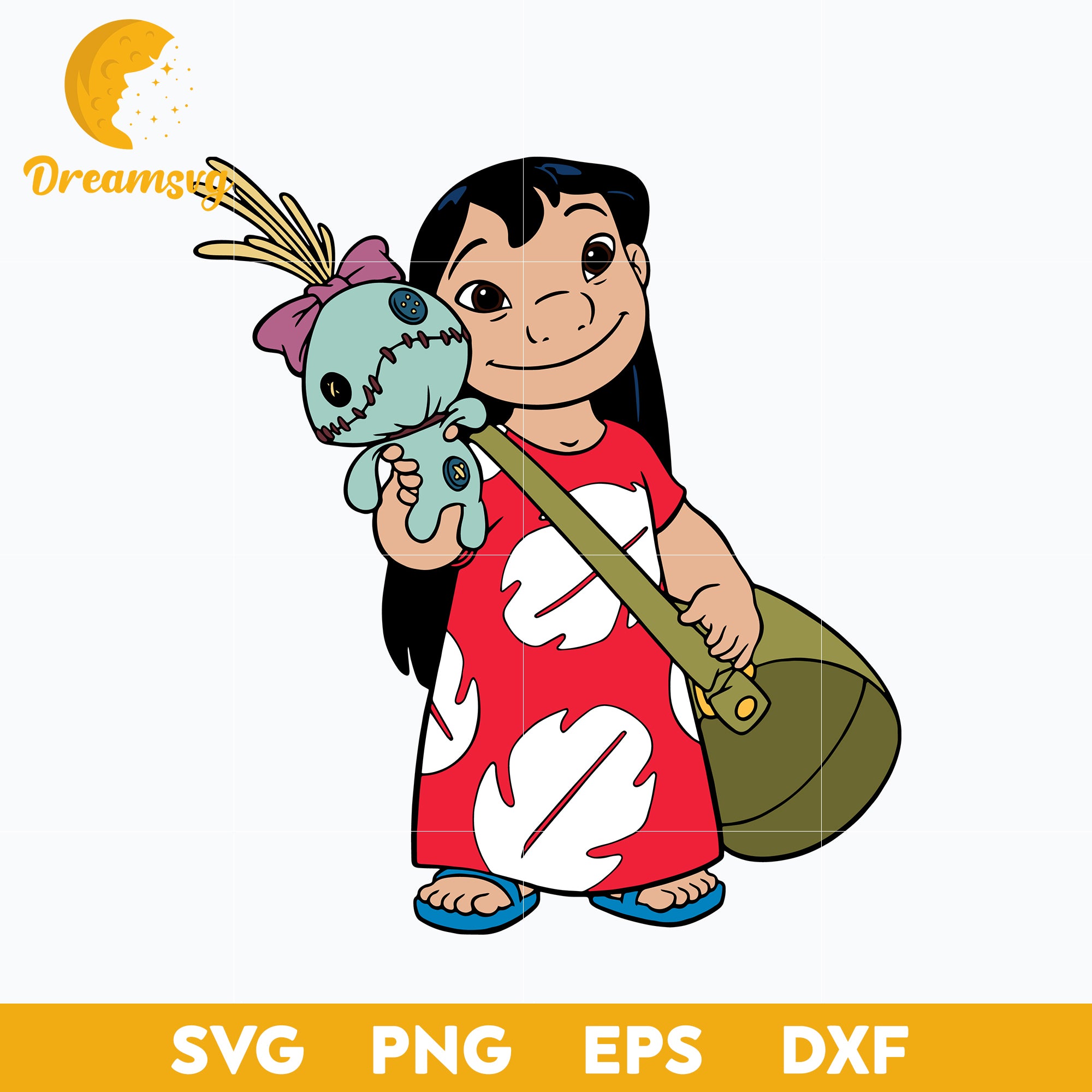 Lilo Pelekai SVG, Lilo and Stitch SVG, Cartoon SVG, PNG, DXF, EPS Digi –  DreamSVG Store