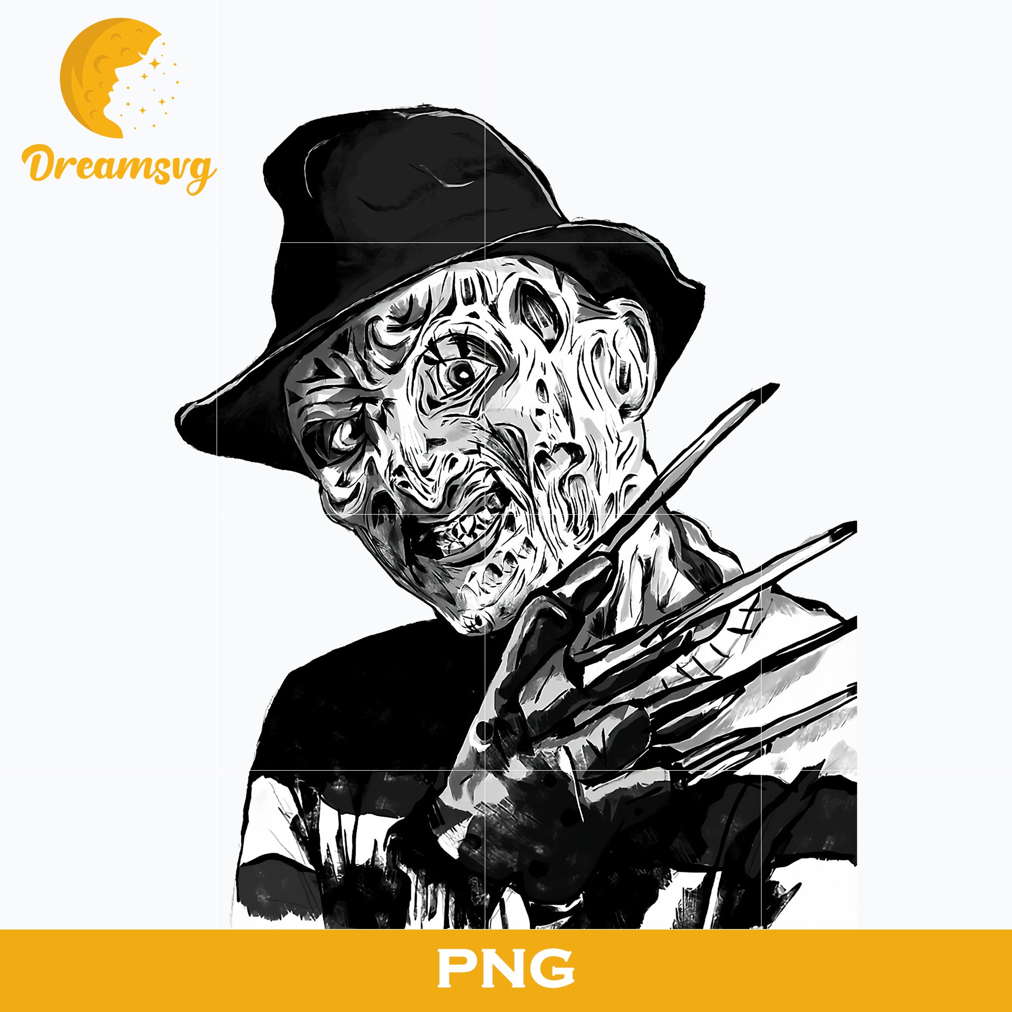 Freddy Krueger PNG, Freddy Krueger Halloween, Scary Halloween, Horror Characters, Halloween svg, png digital file.
