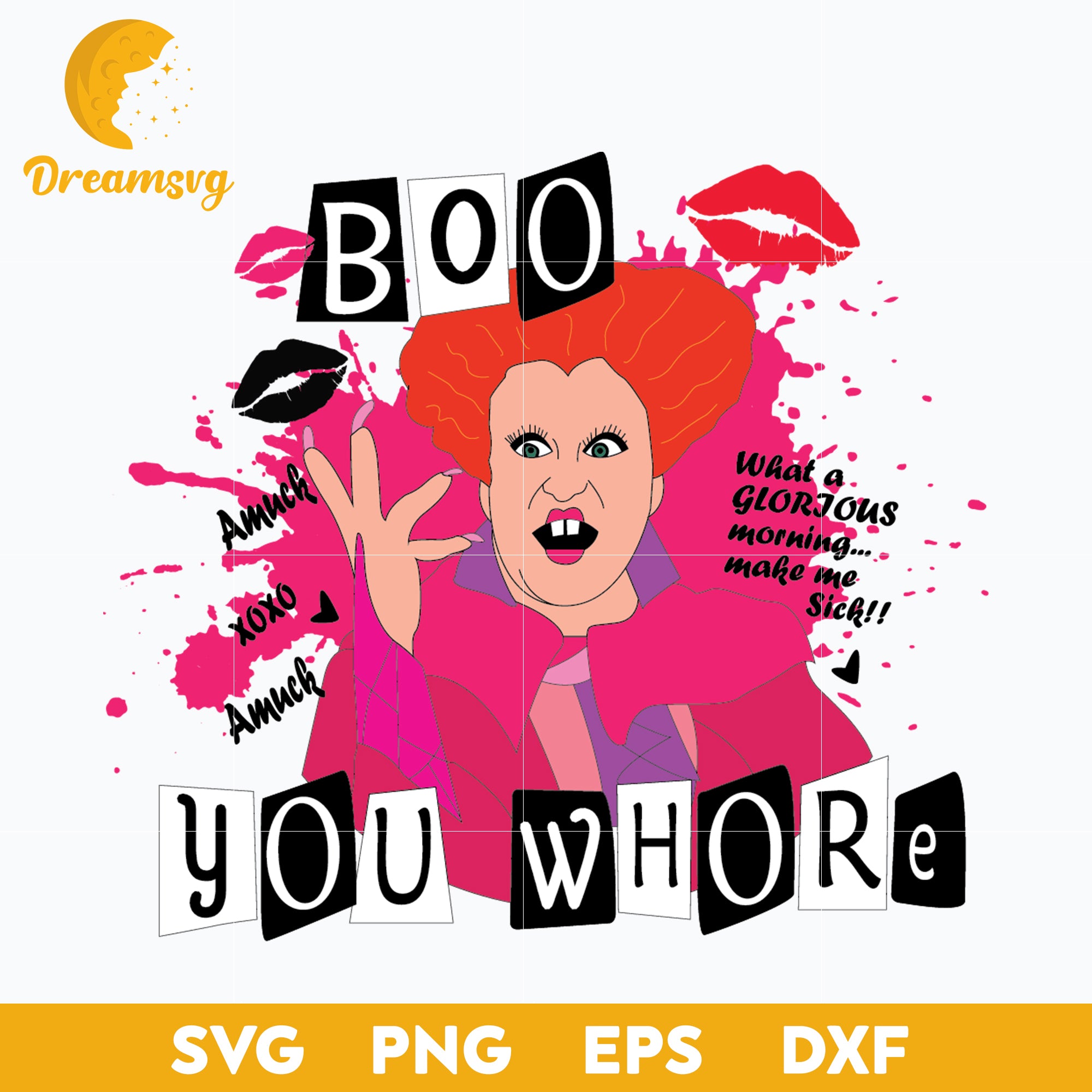 Boo You Whore Svg