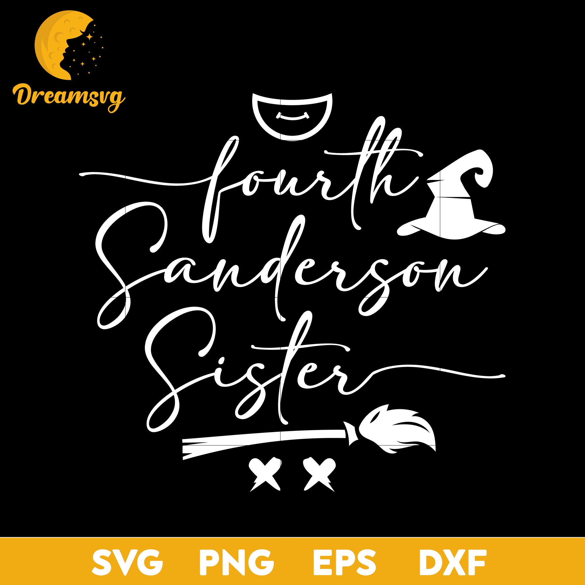 Fourth Sanderson Sister svg, Halloween svg, png, dxf, eps digital file.