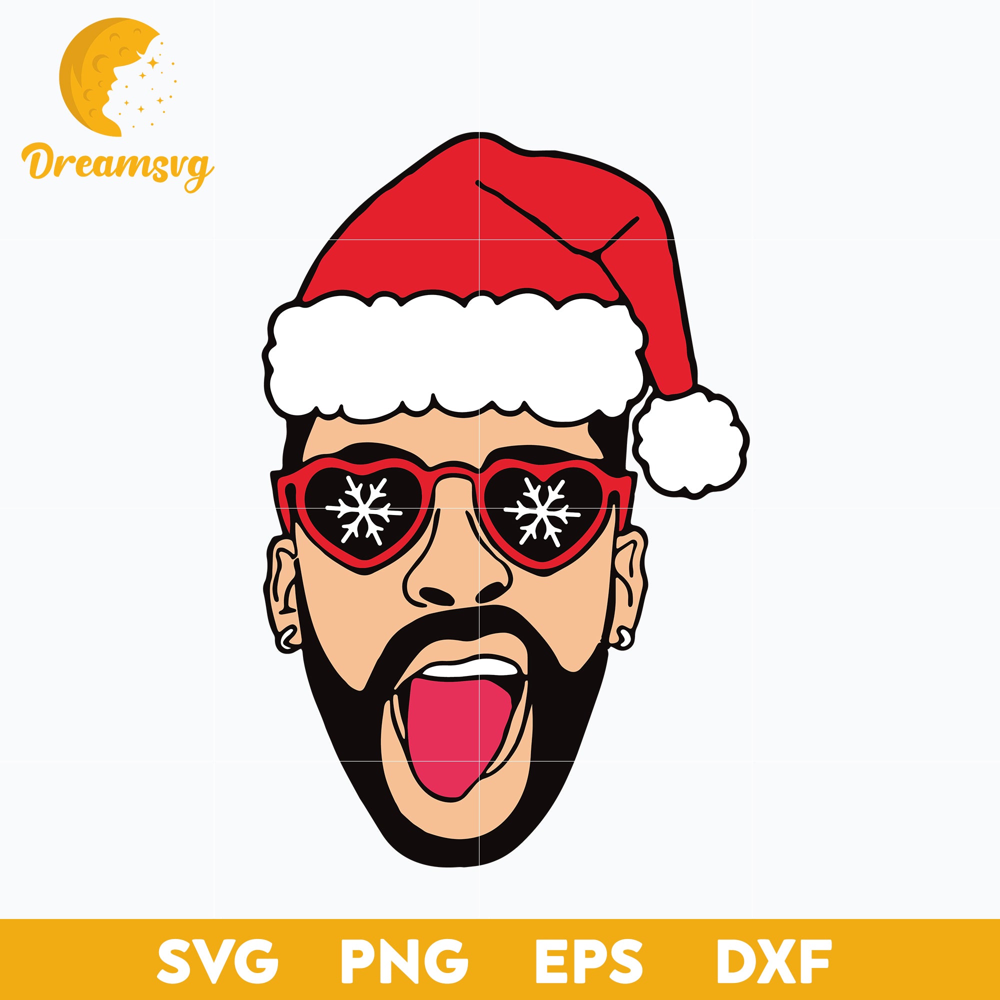 Bad Bunny Santa Claus Hat Christmas SVG Christmas SVG PNG DXF EPS DreamSVG Store