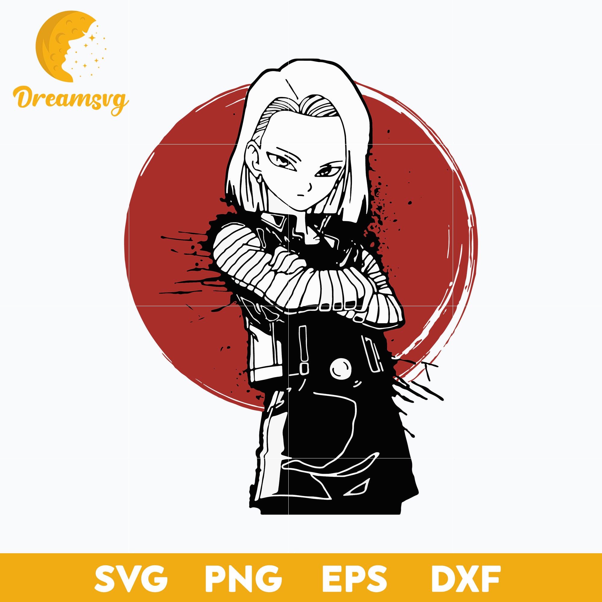 Android 18 Dragon Ball Svg , Dragon Ball Z chibis, svg file for cricut –  DreamSVG Store