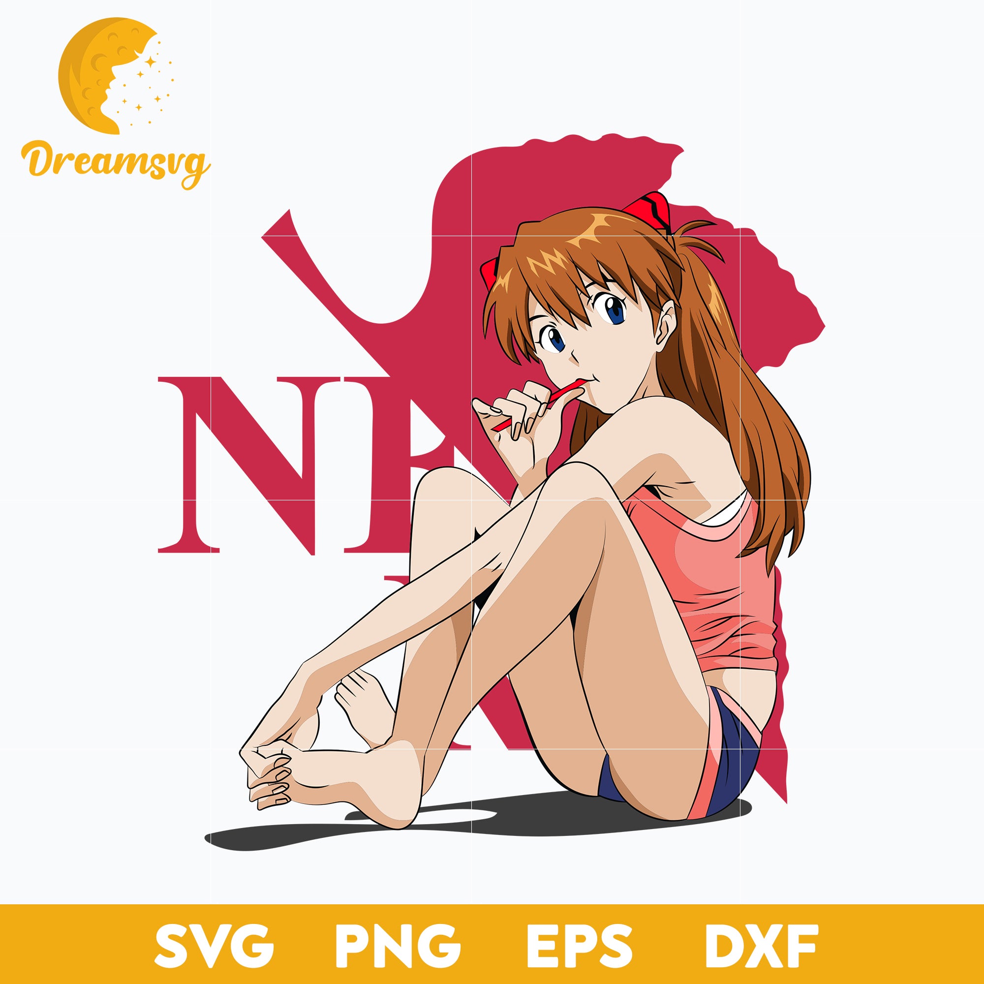 Asuka Langley Sohryu Svg, Asuka Langley Svg, file for cricut, Anime sv –  DreamSVG Store