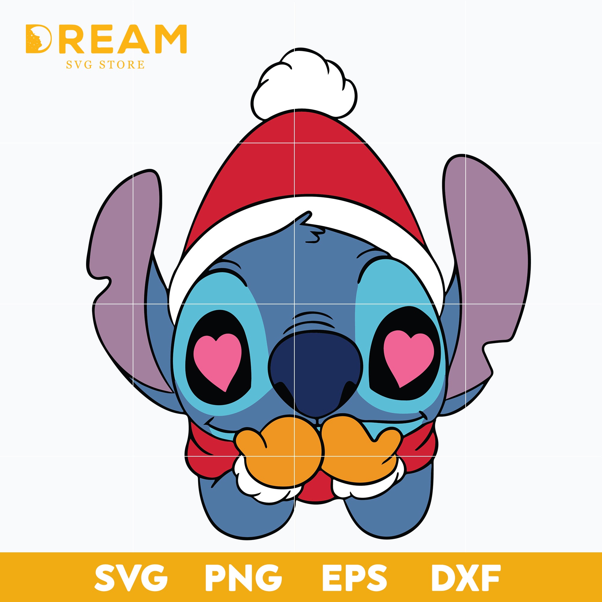 Stitch Christmas svg eps dxf png file